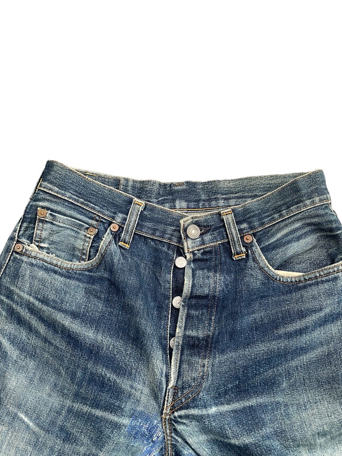 Levi's Vintage 1998 Levis Lot 501XX E Distresed Rework Size US 29 - 10 Thumbnail
