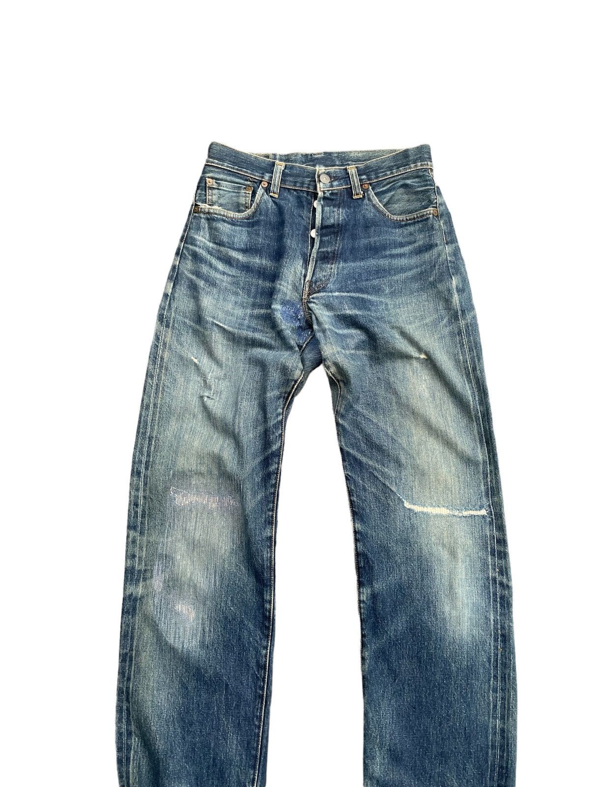 Levi's Vintage 1998 Levis Lot 501XX E Distresed Rework Size US 29 - 5 Thumbnail