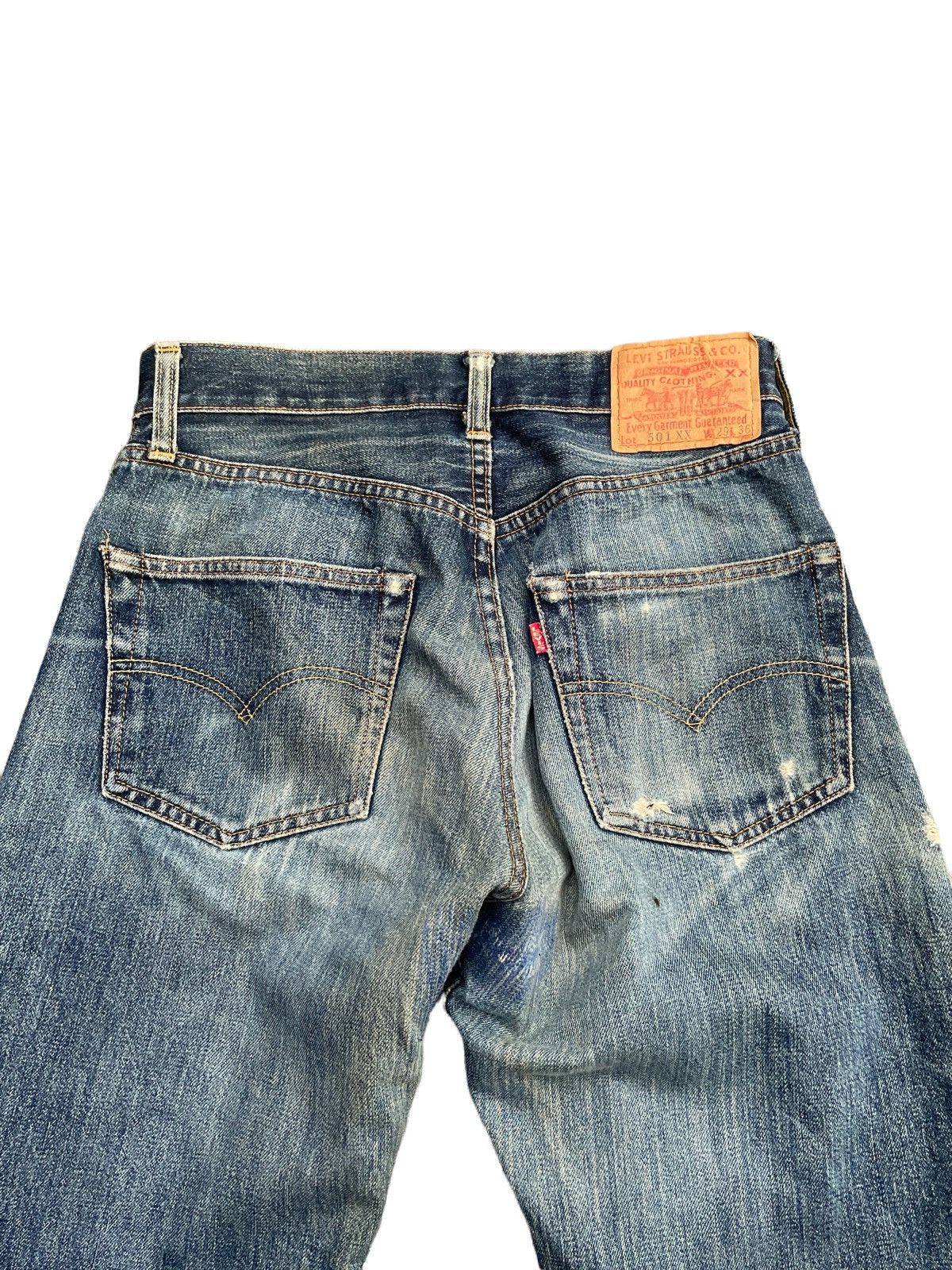 Levi's Vintage 1998 Levis Lot 501XX E Distresed Rework Size US 29 - 14 Thumbnail