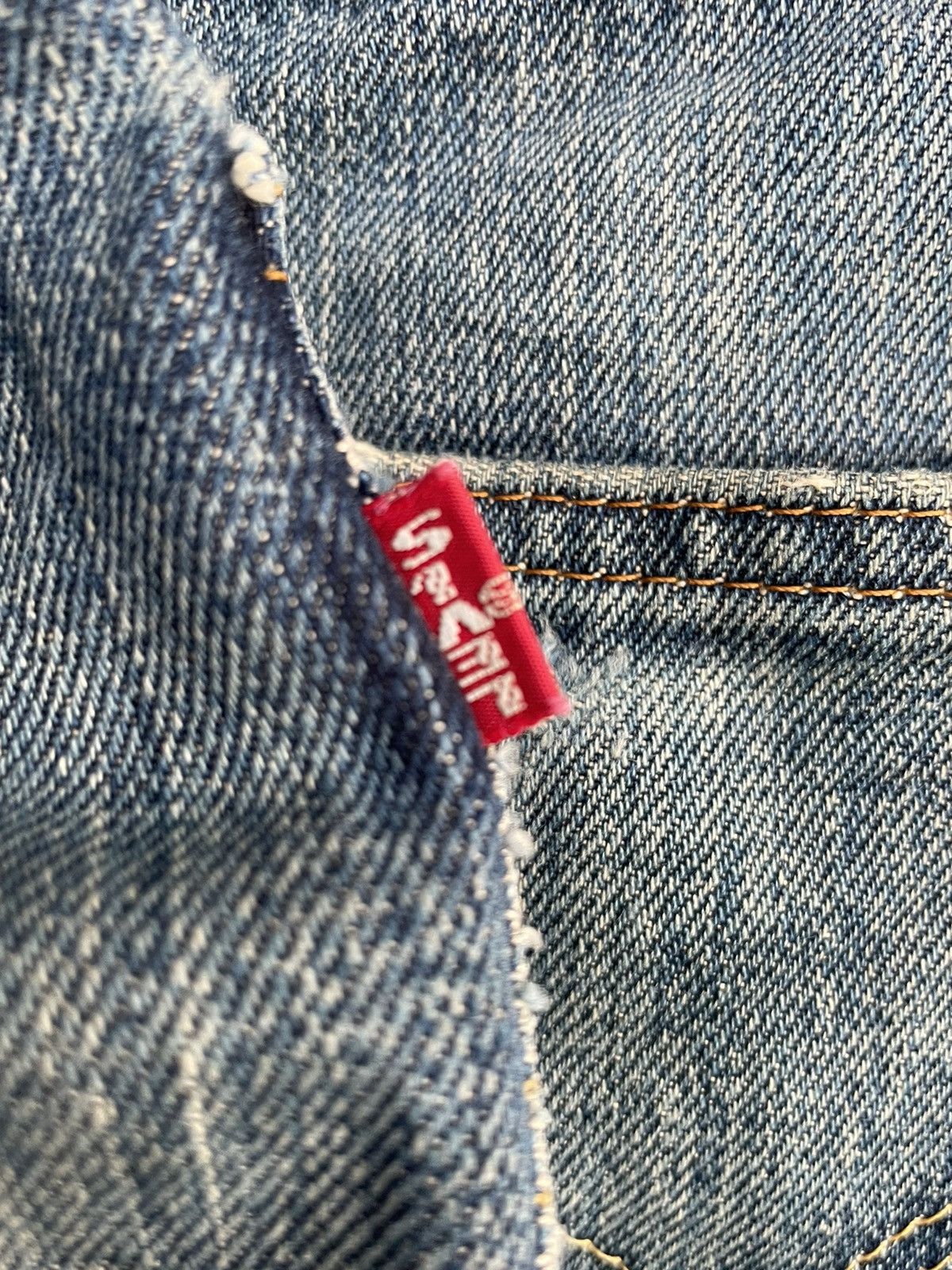 Levi's Vintage 1998 Levis Lot 501XX E Distresed Rework Size US 29 - 21 Thumbnail