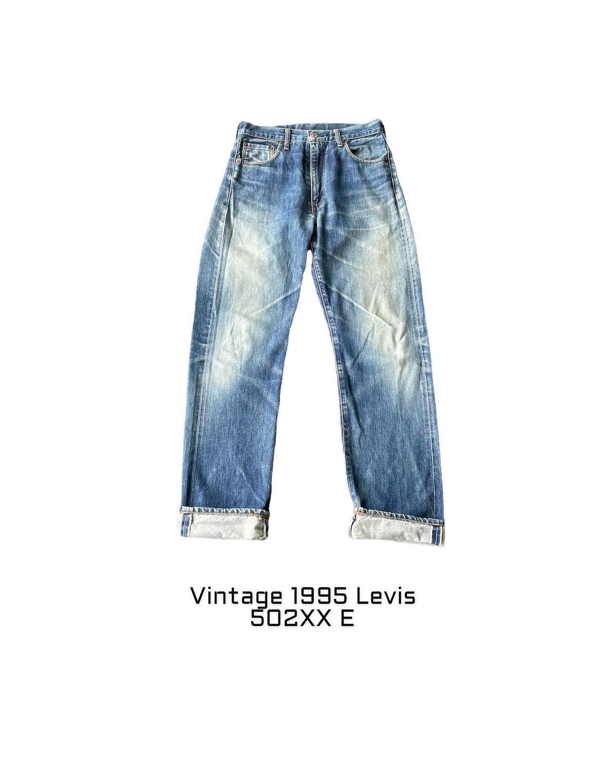 image of Distressed Denim x Levis Stealsvintage 1995 Levis 502Xx E in Blue, Men's (Size 31)