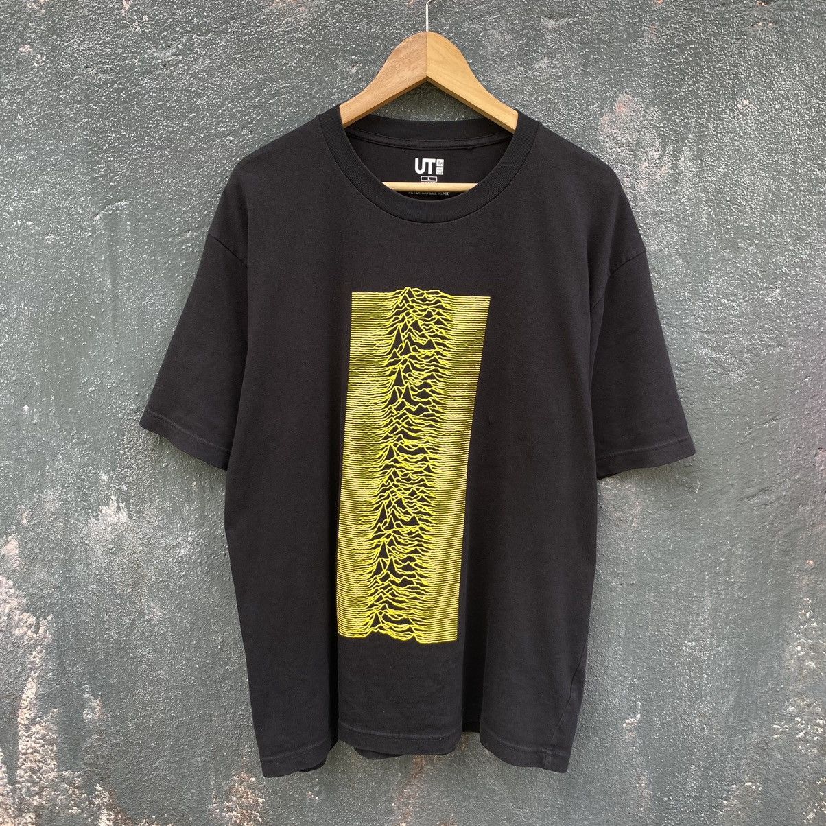image of Peter Saville And Joy Division x Uniqlo Oversized Tee in Black, Men's (Size Large)