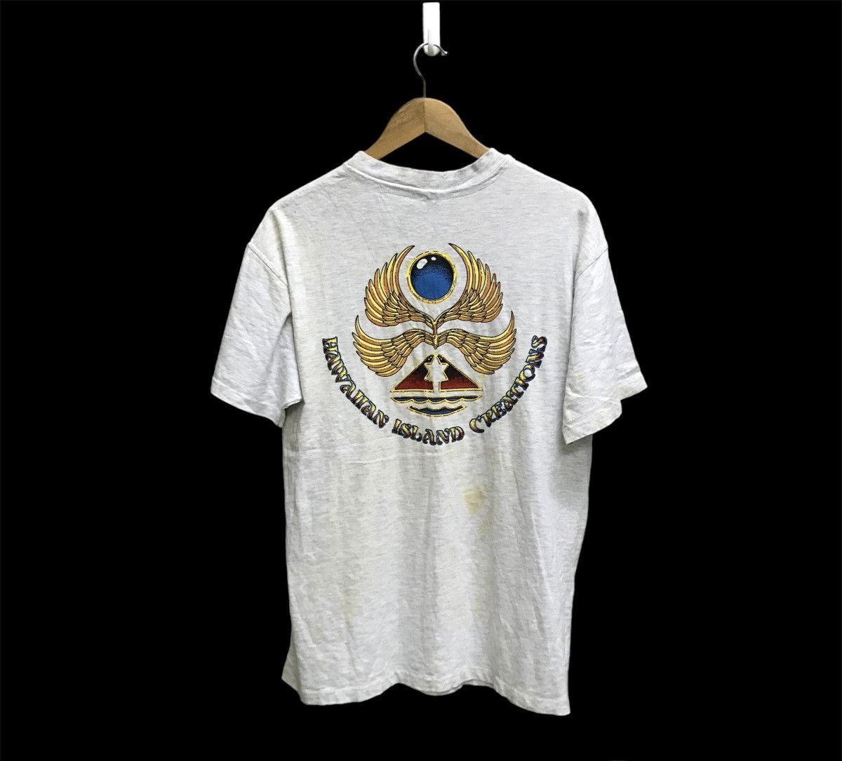 Hanes VINTAGE 90s HAWAIIAN ISLAND TSHIRT Size US L / EU 52-54 / 3 - 1 Thumbnail