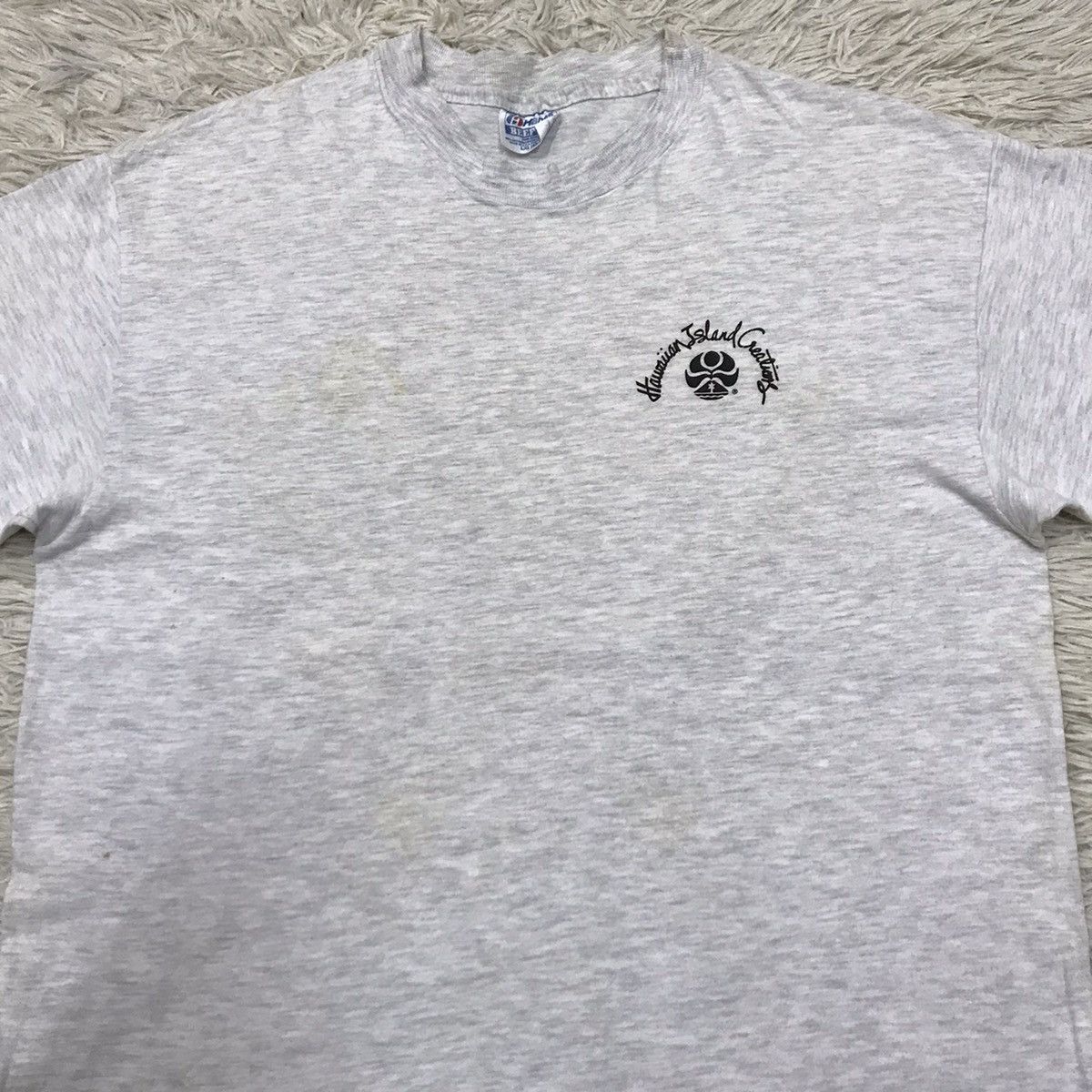 Hanes VINTAGE 90s HAWAIIAN ISLAND TSHIRT Size US L / EU 52-54 / 3 - 10 Thumbnail