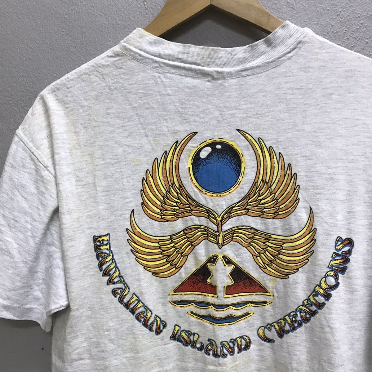 Hanes VINTAGE 90s HAWAIIAN ISLAND TSHIRT Size US L / EU 52-54 / 3 - 9 Thumbnail