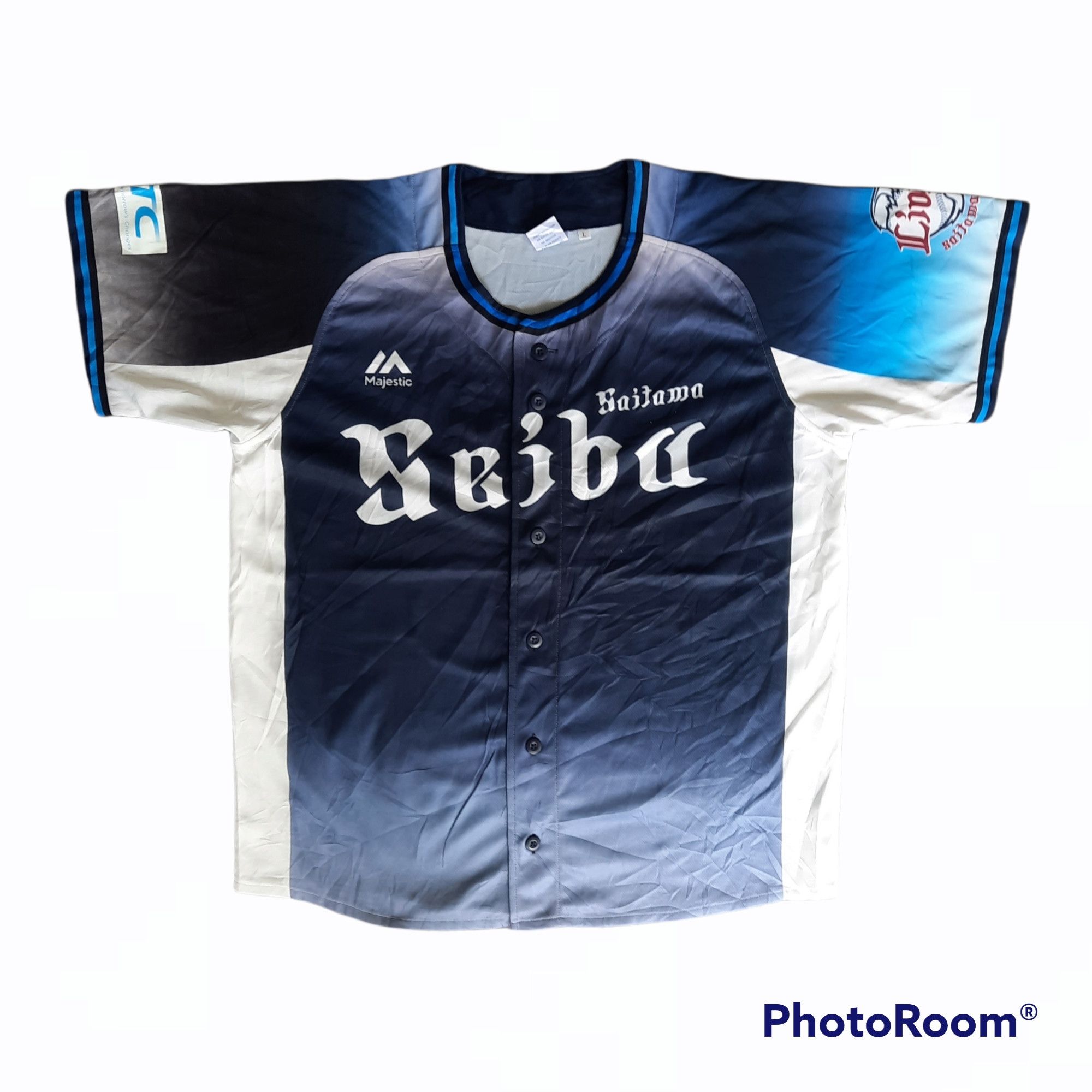 image of Majestic Npb Saitama Seibu Lions Baseball Club Jersey, Men's (Size Large)