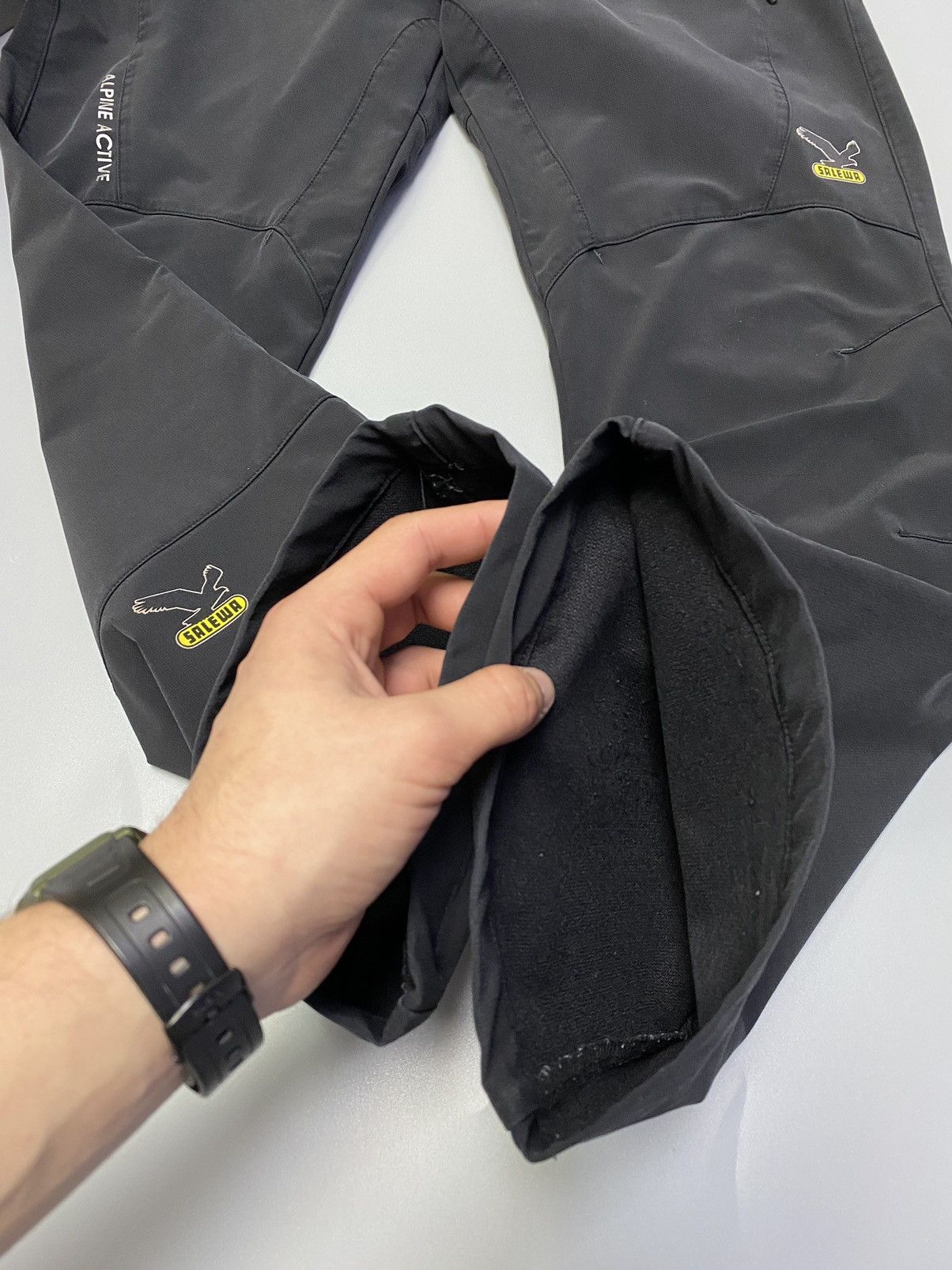 Vintage Salewa Black Hiking Track Pants Size US 34 / EU 50 - 14 Thumbnail