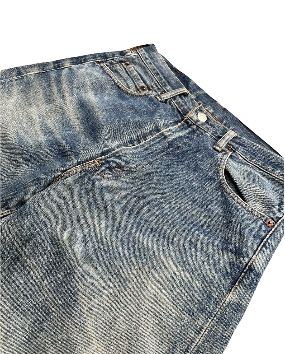 Levi's Vintage Levis 1995 502XX E 1967 Selvedge Aging Distressed Size US 29 - 12 Thumbnail