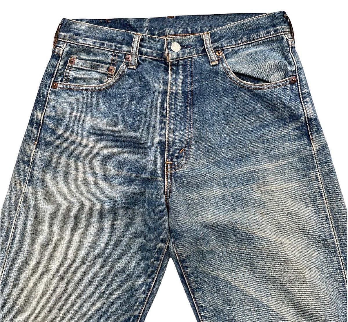 Levi's Vintage Levis 1995 502XX E 1967 Selvedge Aging Distressed Size US 29 - 3 Thumbnail
