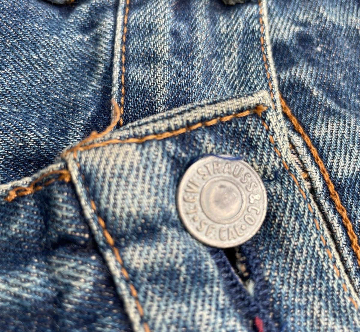 Levi's Vintage Levis 1995 502XX E 1967 Selvedge Aging Distressed Size US 29 - 10 Thumbnail