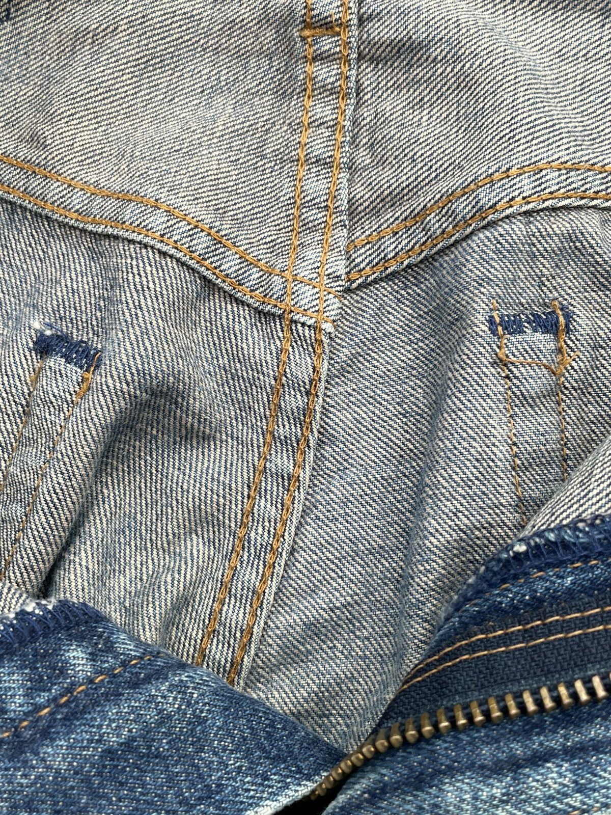 Levi's Vintage Levis 1995 502XX E 1967 Selvedge Aging Distressed Size US 29 - 19 Thumbnail