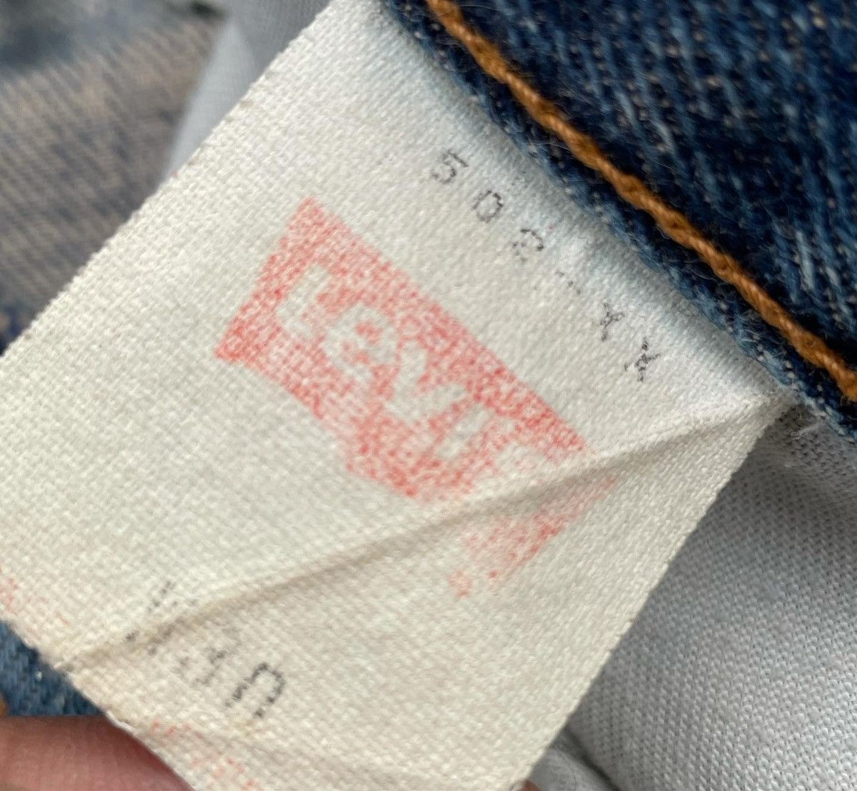Levi's Vintage Levis 1995 502XX E 1967 Selvedge Aging Distressed Size US 29 - 8 Thumbnail
