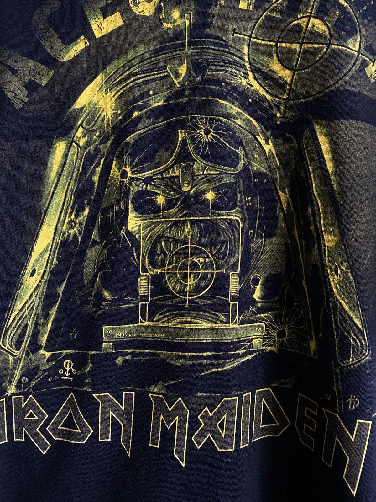 Band Tees Vintage Iron Maiden “Aces High “ 2010 Band T Shirt Size US XL / EU 56 / 4 - 5 Thumbnail