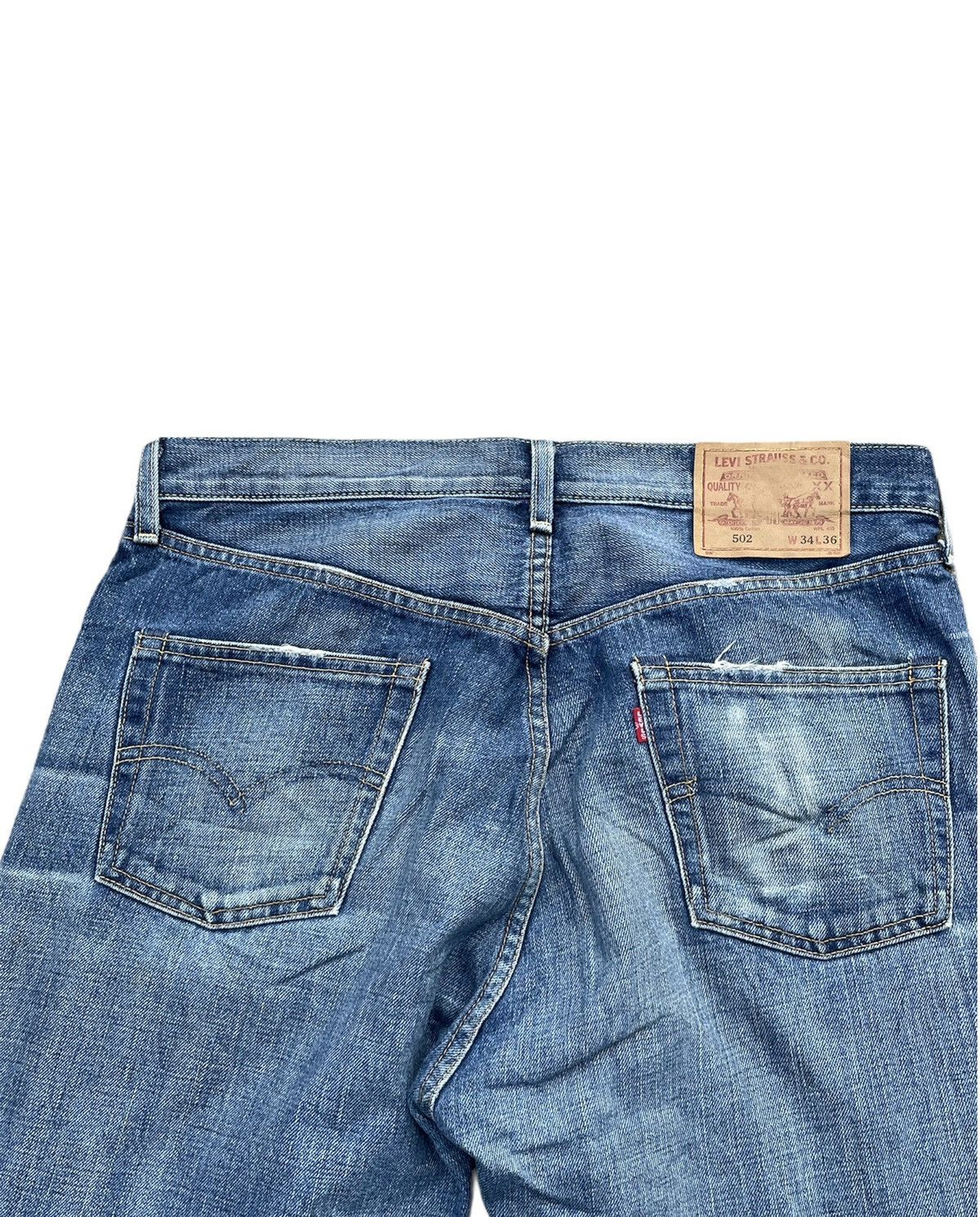 Levi's Vintage Levis 2003 502XX E 1967 Selvedge Aging Distressed Size US 34 / EU 50 - 14 Thumbnail