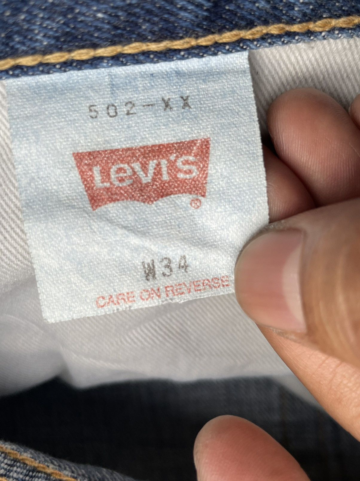 Levi's Vintage Levis 2003 502XX E 1967 Selvedge Aging Distressed Size US 34 / EU 50 - 18 Thumbnail