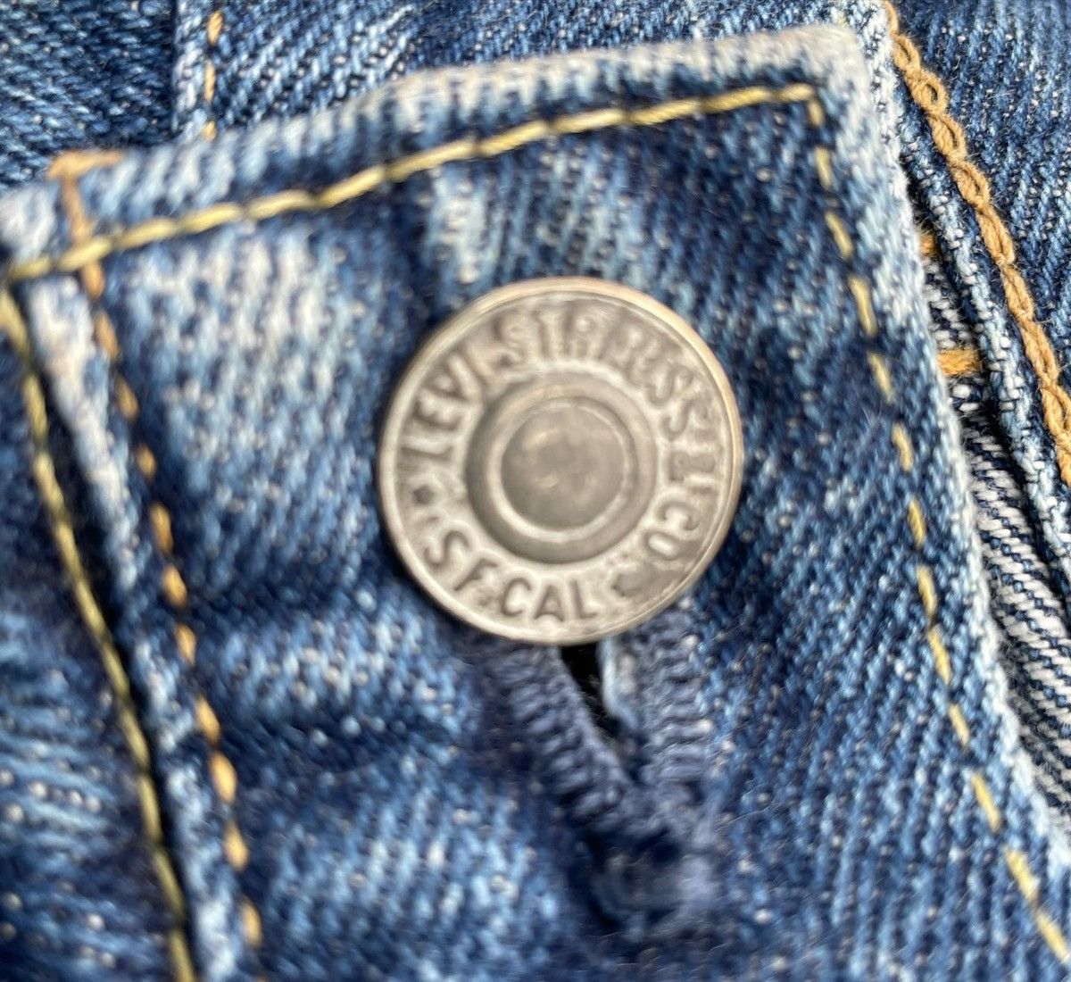 Levi's Vintage Levis 2003 502XX E 1967 Selvedge Aging Distressed Size US 34 / EU 50 - 10 Thumbnail