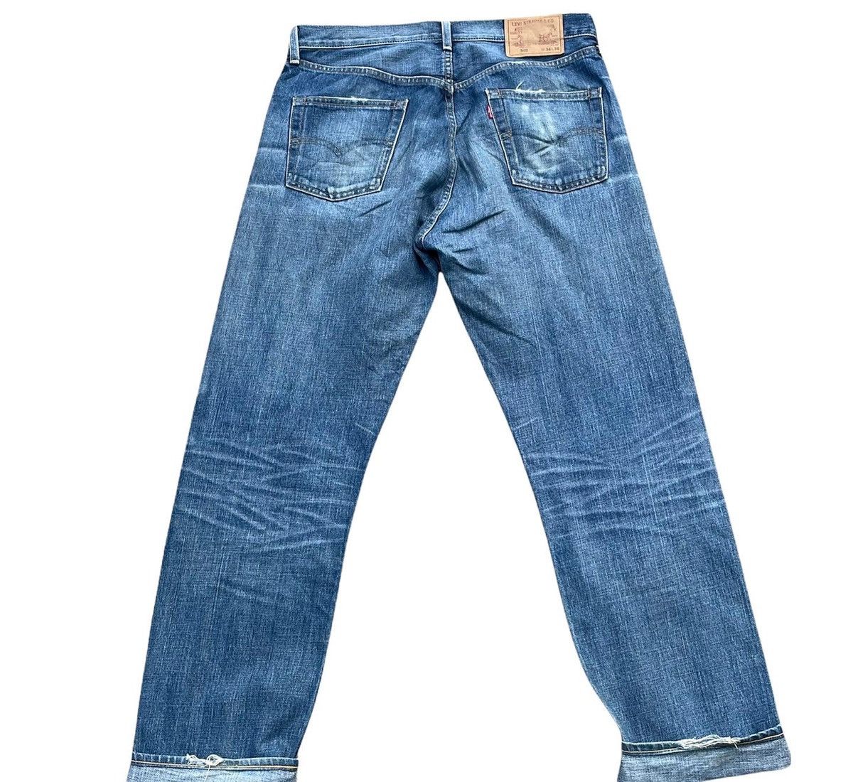 Levi's Vintage Levis 2003 502XX E 1967 Selvedge Aging Distressed Size US 34 / EU 50 - 4 Thumbnail
