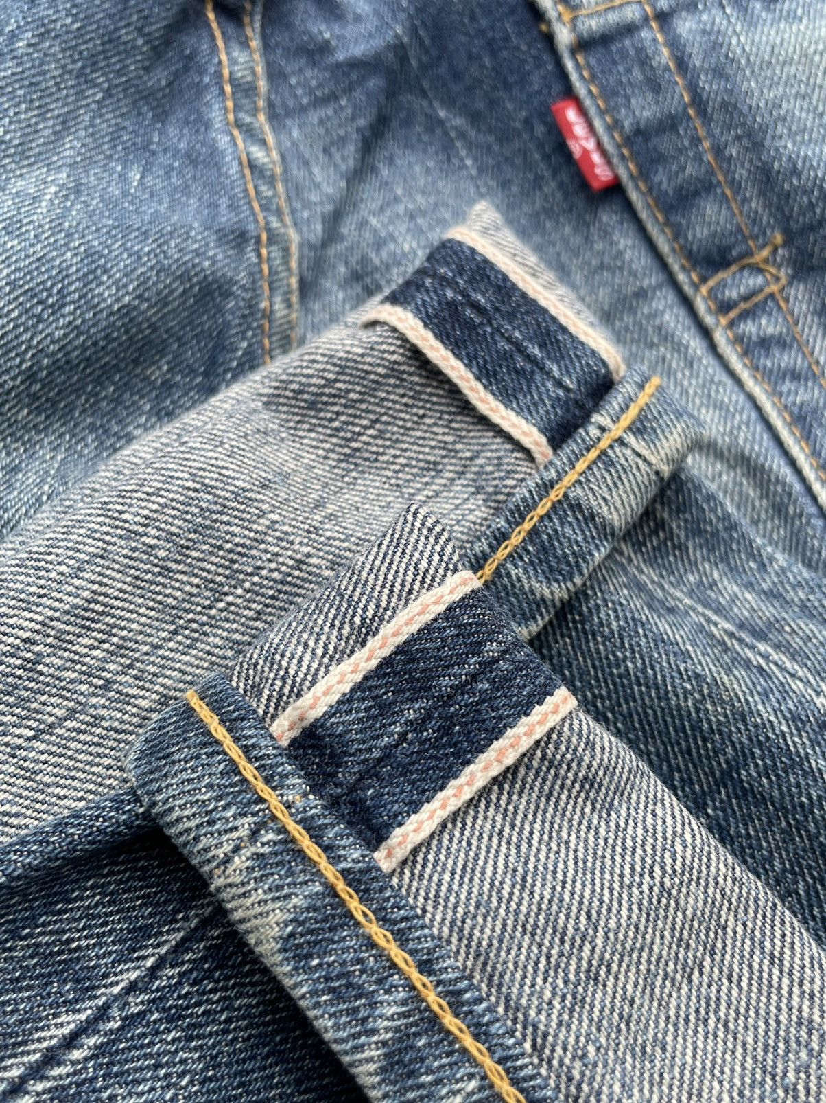 Levi's Vintage Levis 2003 502XX E 1967 Selvedge Aging Distressed Size US 34 / EU 50 - 15 Thumbnail