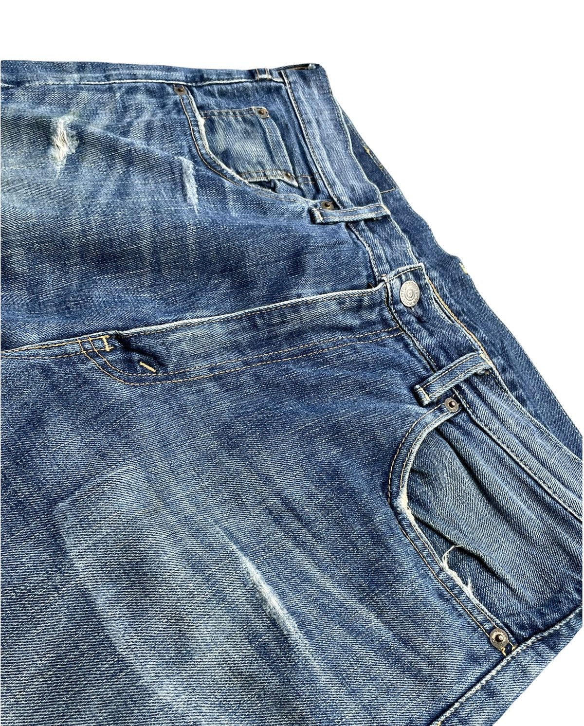 Levi's Vintage Levis 2003 502XX E 1967 Selvedge Aging Distressed Size US 34 / EU 50 - 13 Thumbnail