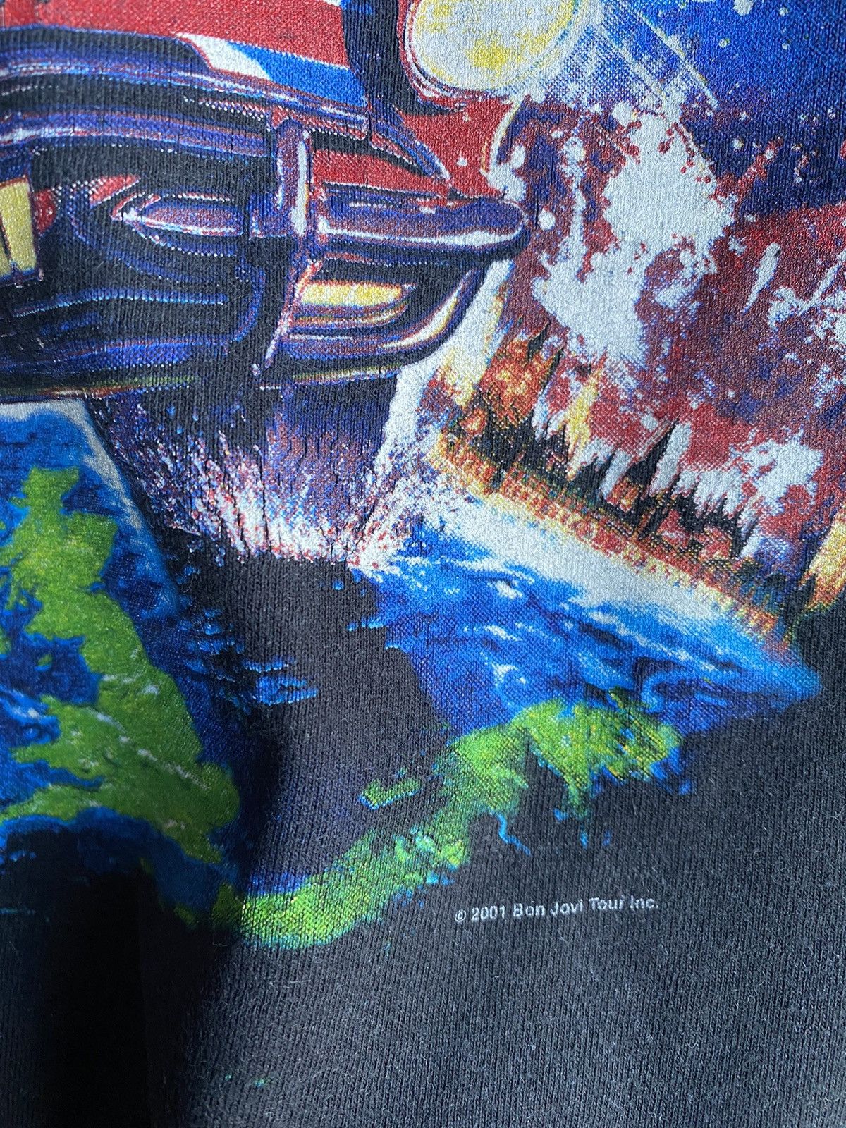Band Tees Vintage Bon Jovi 2001 “Four Wild Nights” T Shirt Size US L / EU 52-54 / 3 - 3 Thumbnail