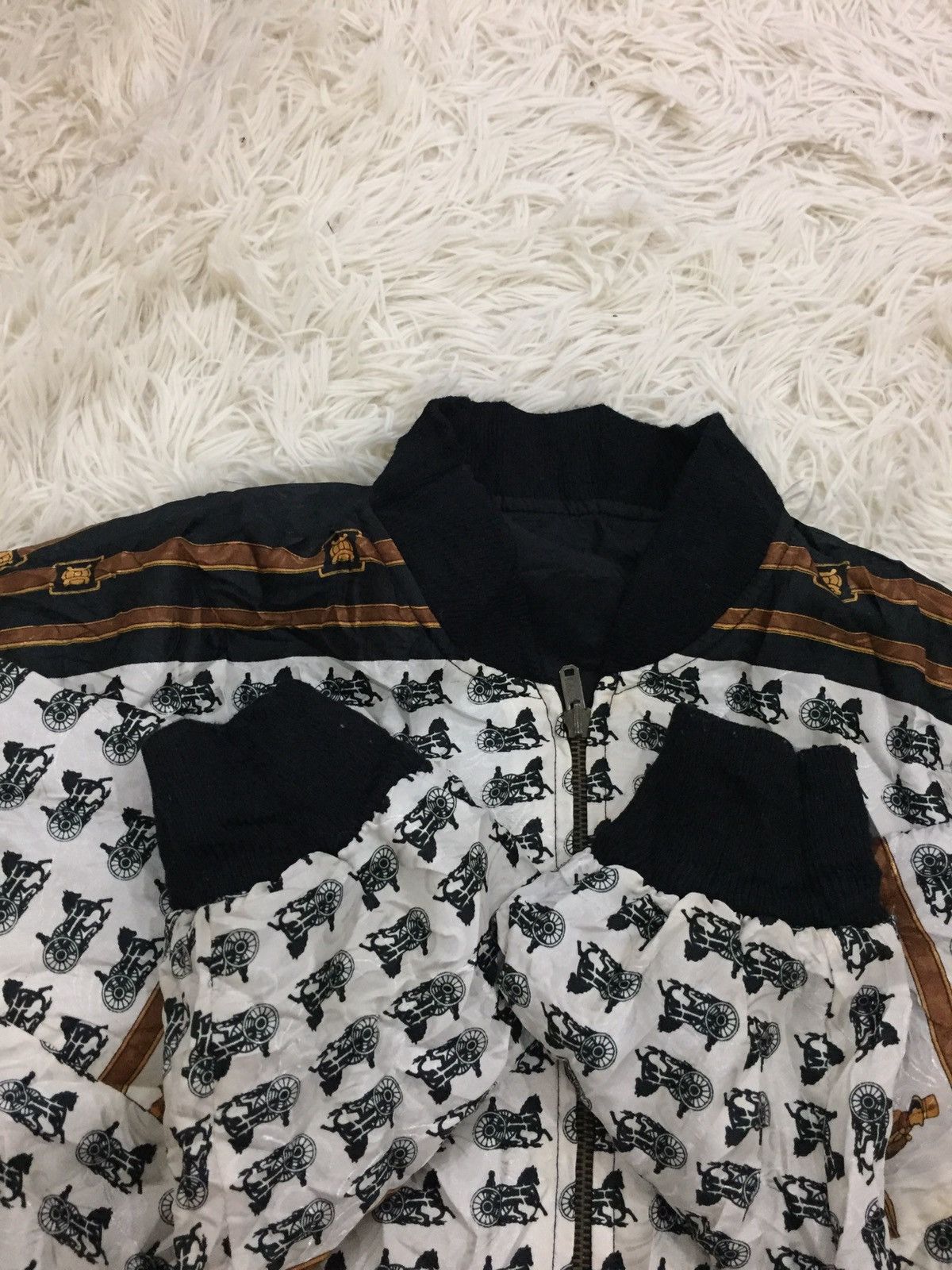 Vintage Vintage Custom Reversible Jacket Polyester like Hermes Size US XL / EU 56 / 4 - 13 Thumbnail