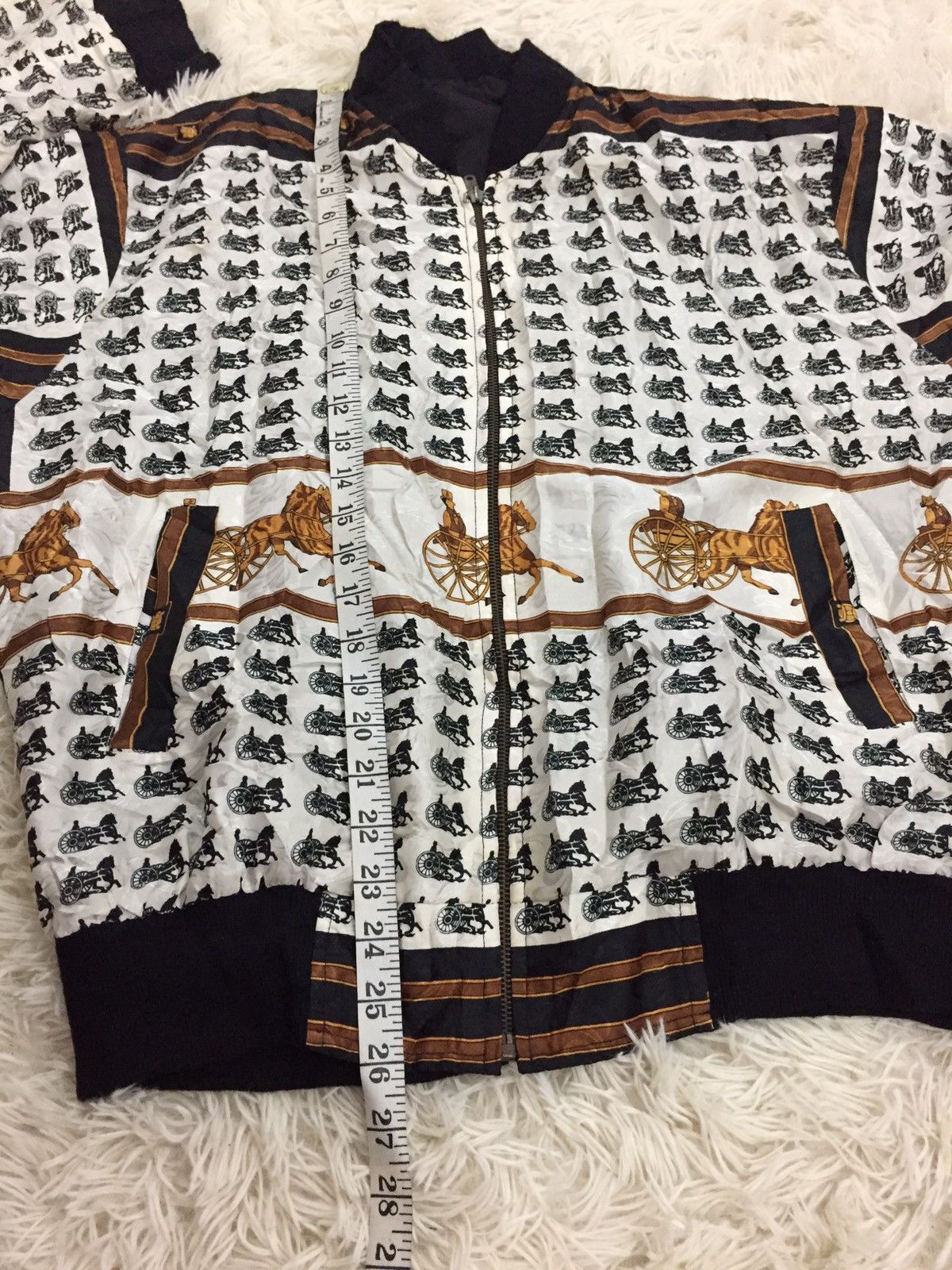 Vintage Vintage Custom Reversible Jacket Polyester like Hermes Size US XL / EU 56 / 4 - 14 Thumbnail