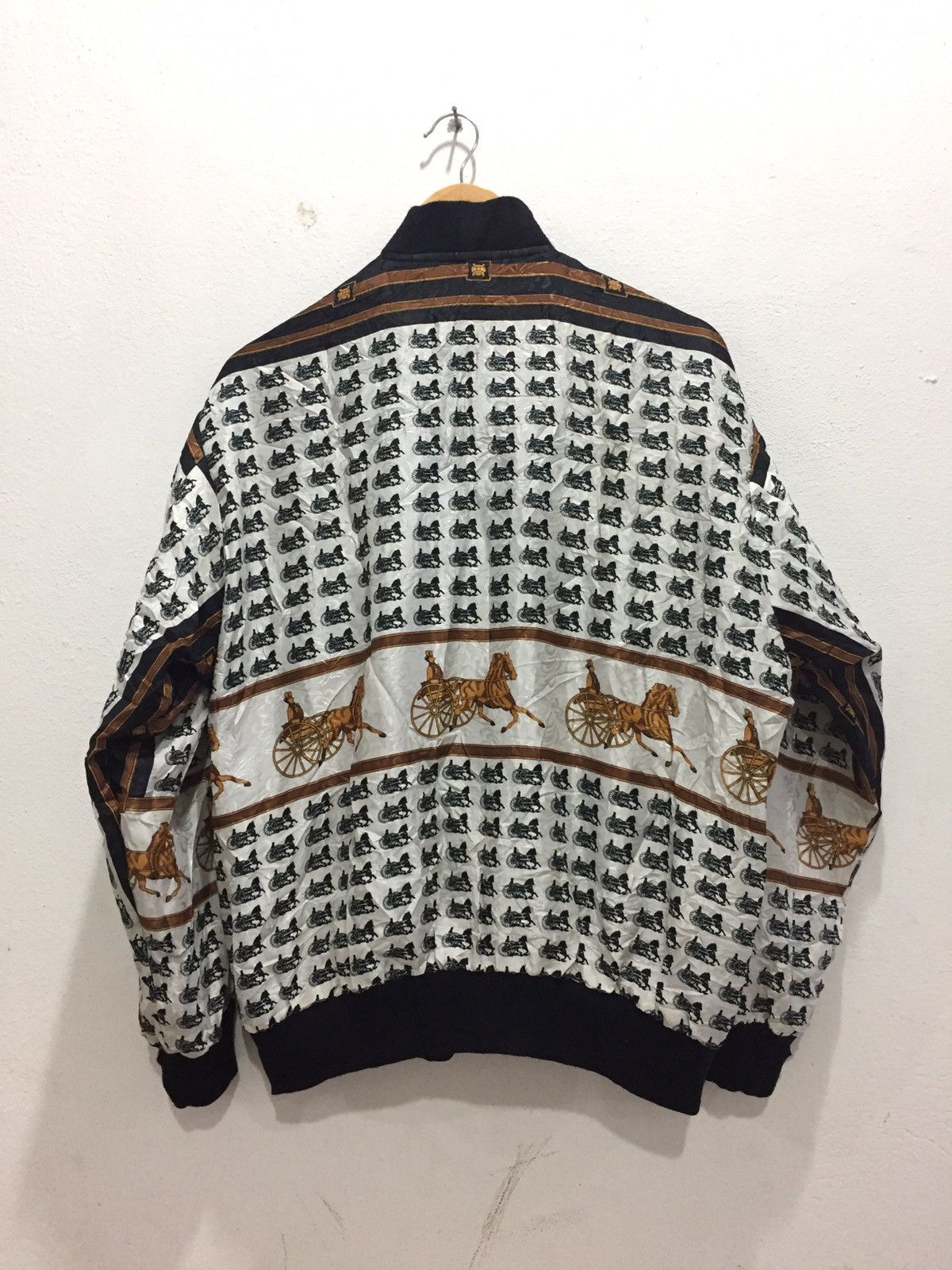 Vintage Vintage Custom Reversible Jacket Polyester like Hermes Size US XL / EU 56 / 4 - 2 Thumbnail