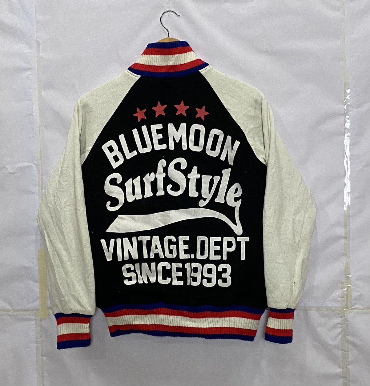 Vintage Vintage Blue Moon Varsity Button Up Jacket Nice SpellOut Size US M / EU 48-50 / 2 - 2 Thumbnail