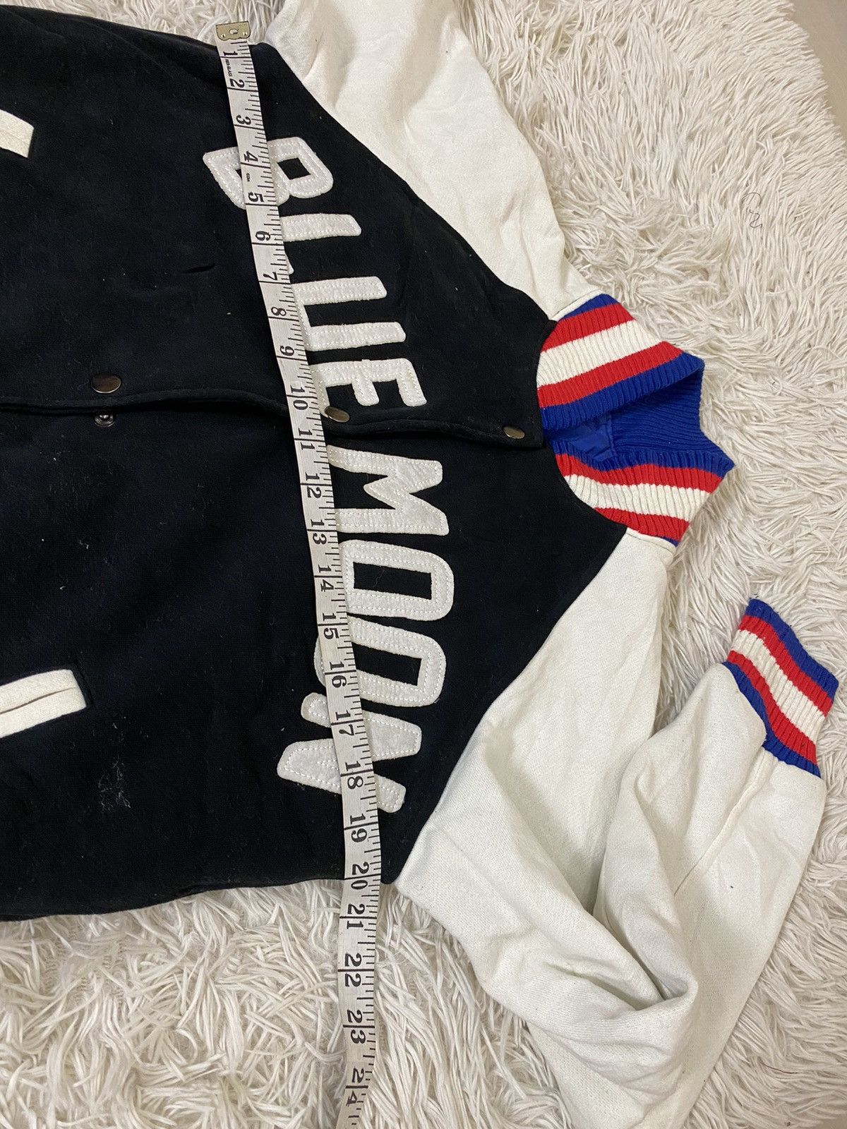 Vintage Vintage Blue Moon Varsity Button Up Jacket Nice SpellOut Size US M / EU 48-50 / 2 - 10 Thumbnail
