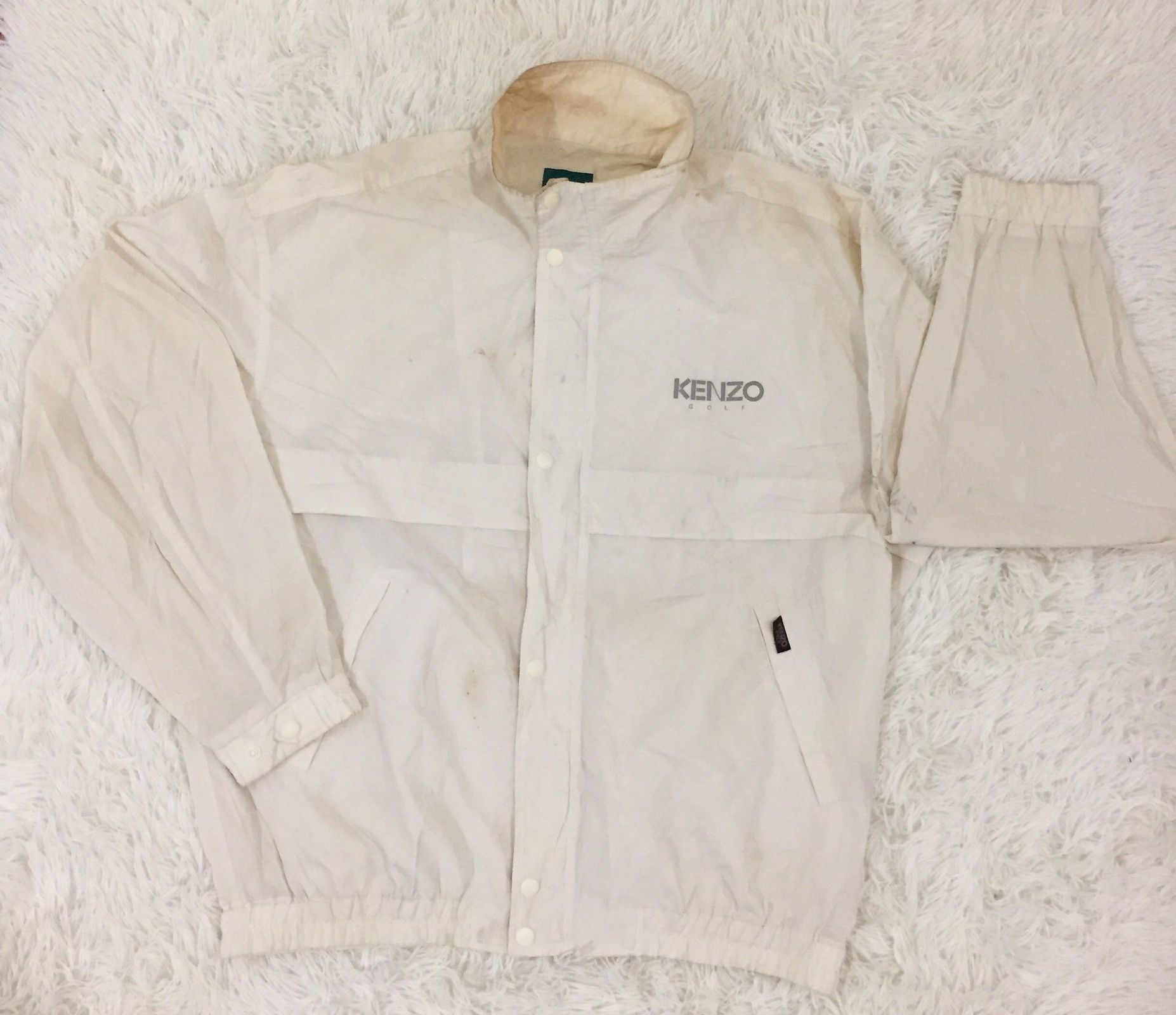 Japanese Brand × Kenzo × Vintage Vintage Kenzo Golf Light Jacket With Kenzo Golf Spellout Size US L / EU 52-54 / 3 - 1 Thumbnail