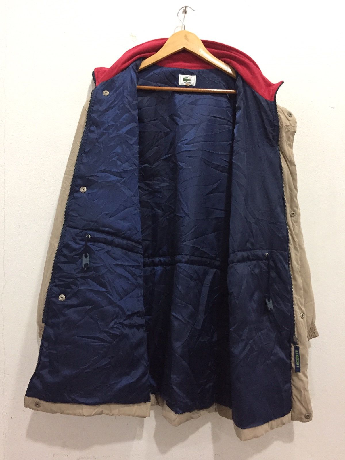 Lacoste × Vintage Vintage Lacoste Full Zipper Button Up Jacket Like Puffer Size US L / EU 52-54 / 3 - 3 Thumbnail