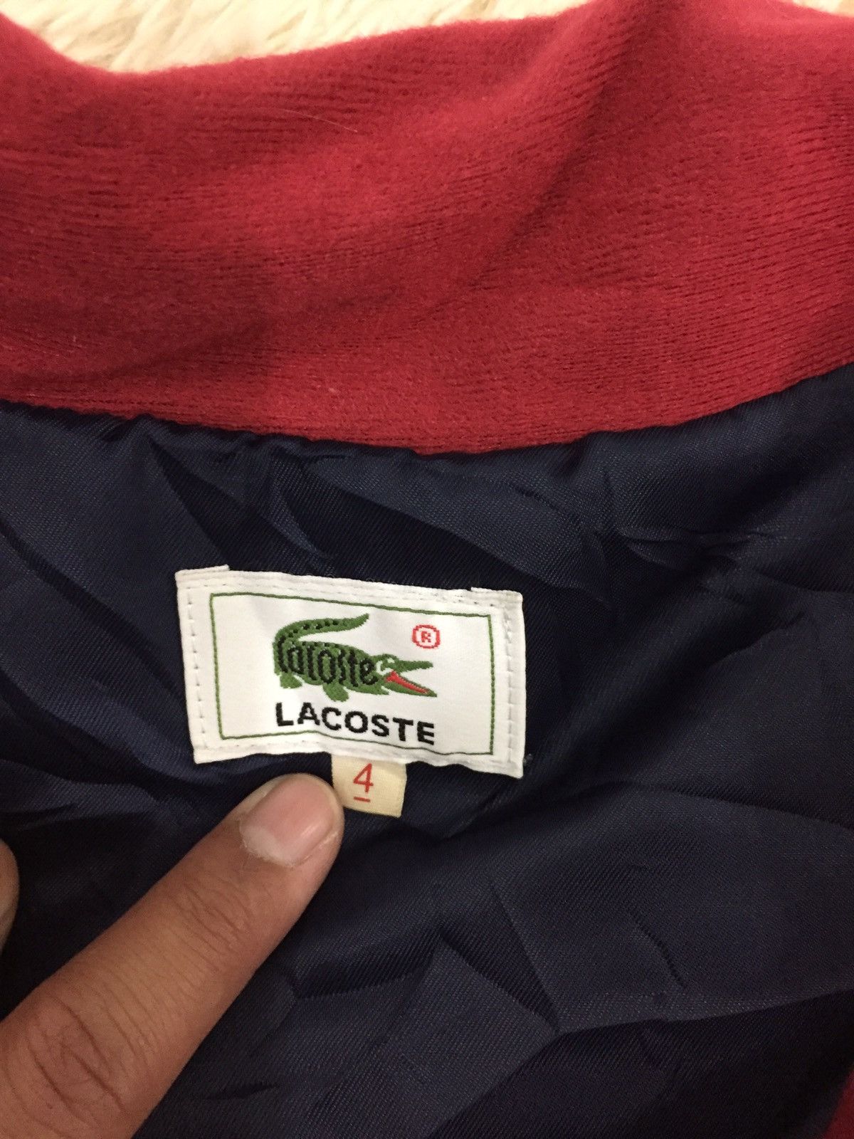 Lacoste × Vintage Vintage Lacoste Full Zipper Button Up Jacket Like Puffer Size US L / EU 52-54 / 3 - 9 Thumbnail