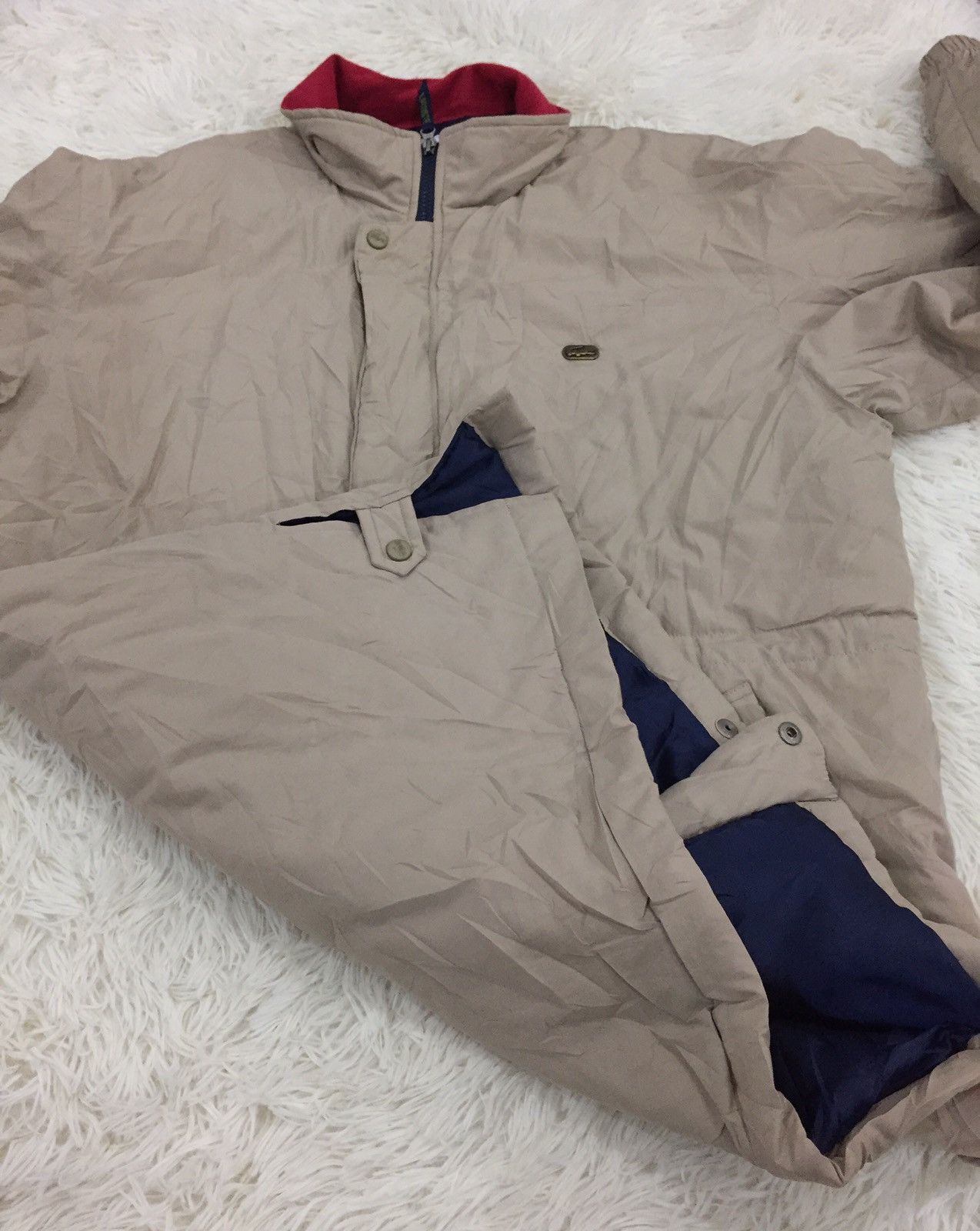 Lacoste × Vintage Vintage Lacoste Full Zipper Button Up Jacket Like Puffer Size US L / EU 52-54 / 3 - 11 Thumbnail