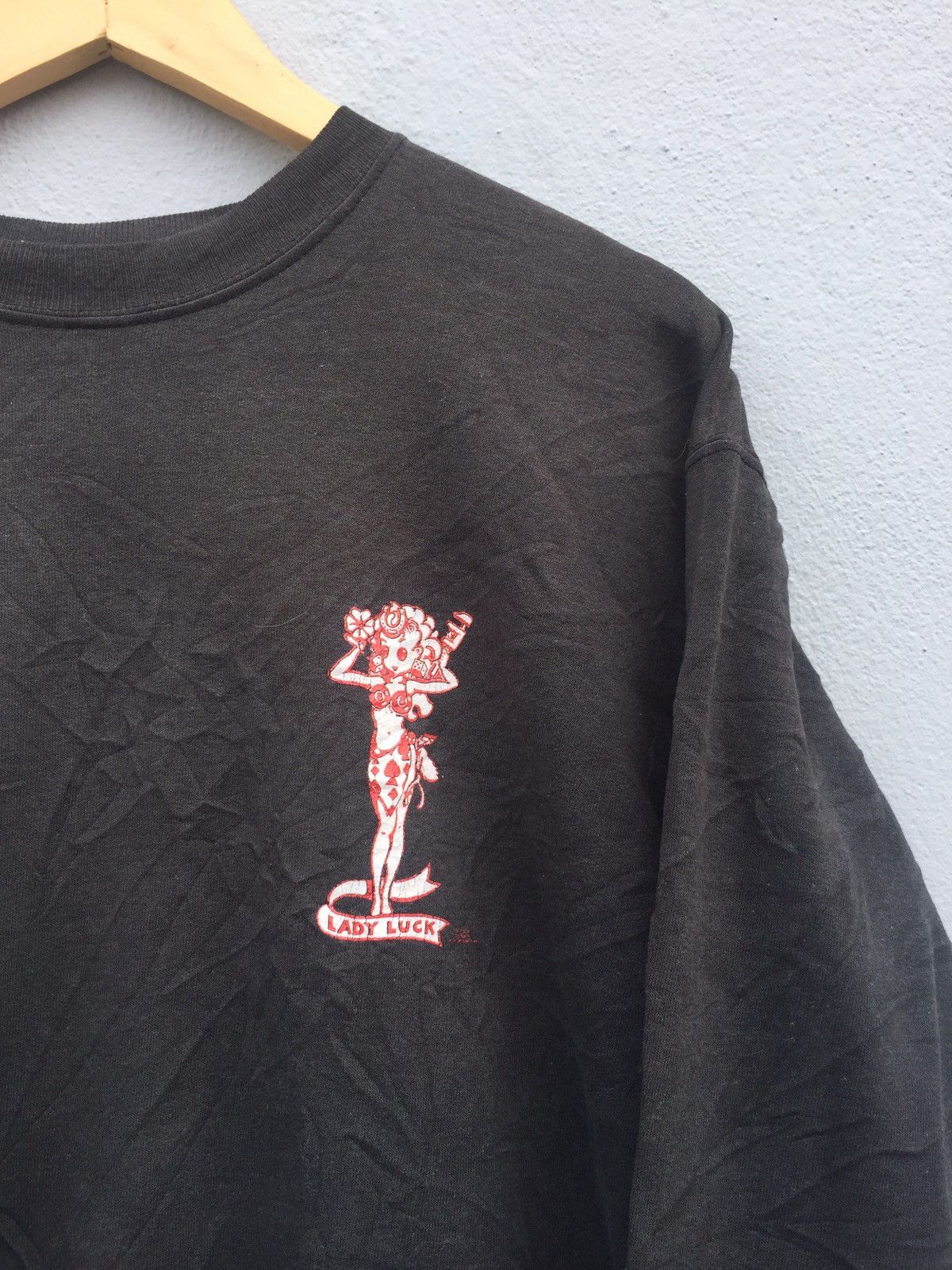 Hanes Vintage 90s RAT FINK Lady Luck Big Logo Sweatshirt Pullover Size US M / EU 48-50 / 2 - 3 Thumbnail