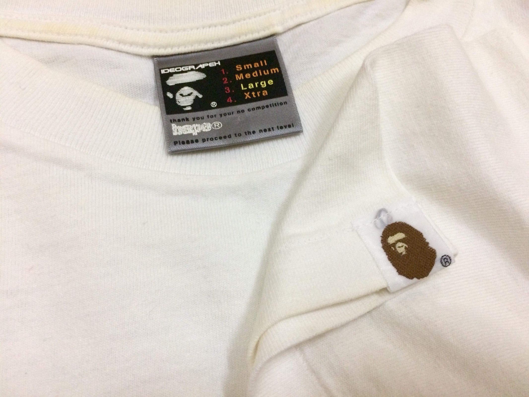 Bape Rare A Bathing Ape Logo Tshirts Size US L / EU 52-54 / 3 - 2 Thumbnail