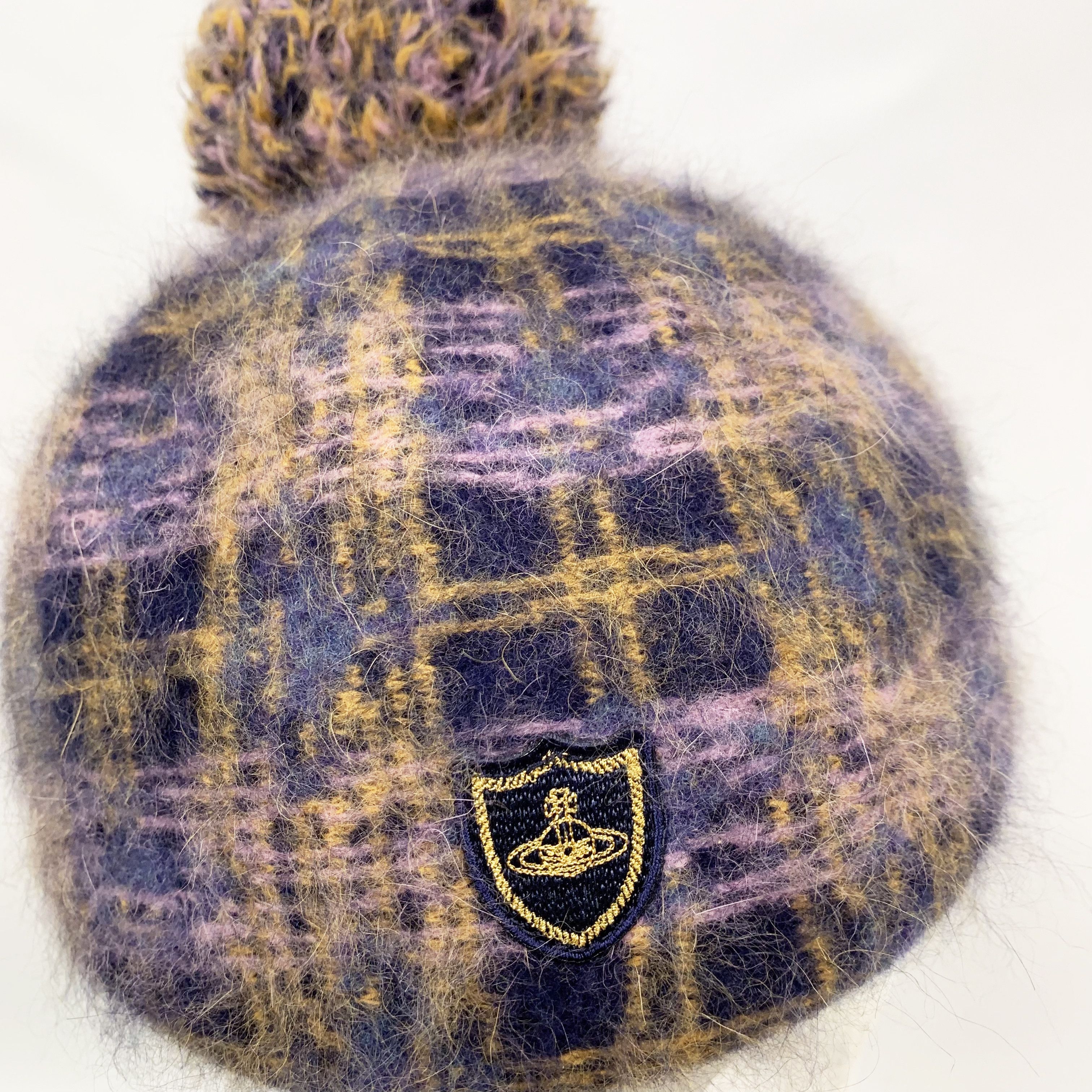 Vivienne Westwood Mohair Plaid Beanie / Golf Beret Size ONE SIZE - 5 Thumbnail