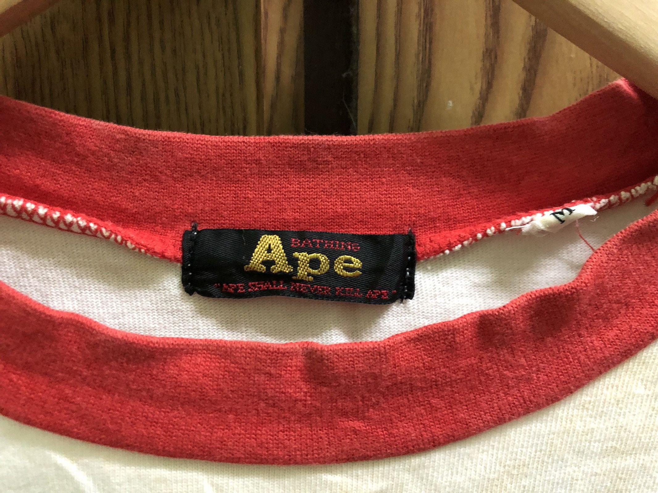 Bape × Vintage Vintage 90s A Bathing Ape Nigo Factory Team Size US M / EU 48-50 / 2 - 6 Thumbnail