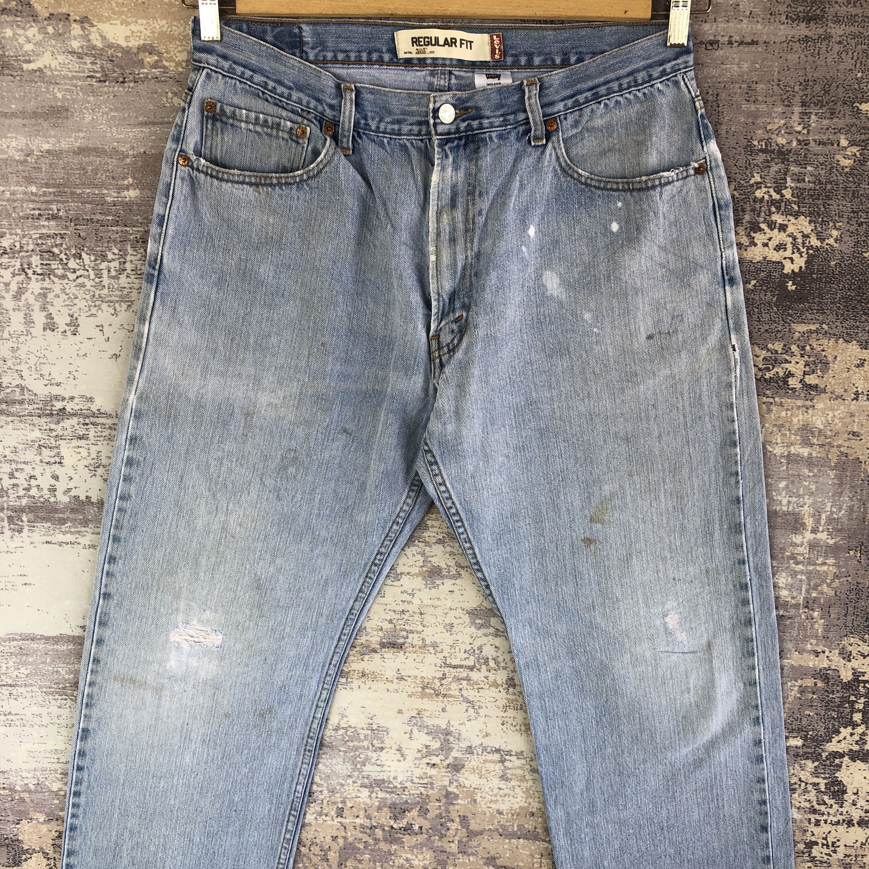 Levi's Vintage Levi's 505 Sun Faded Jeans Levis Light Wash Denim Size US 32 / EU 48 - 3 Thumbnail