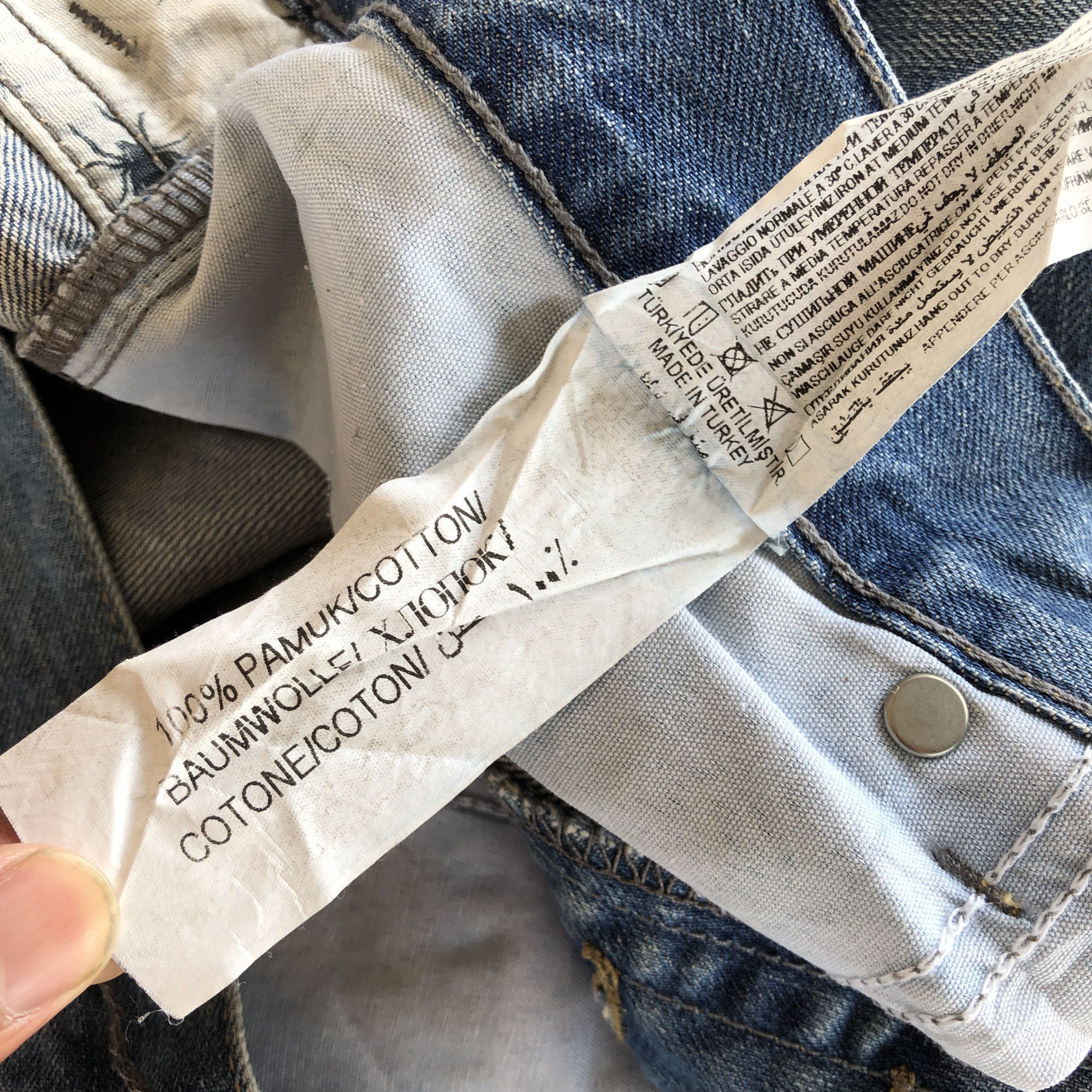 Designer × Vintage Vintage Collezione Distressed Jeans Japanese Denim Pants Size US 36 / EU 52 - 10 Thumbnail