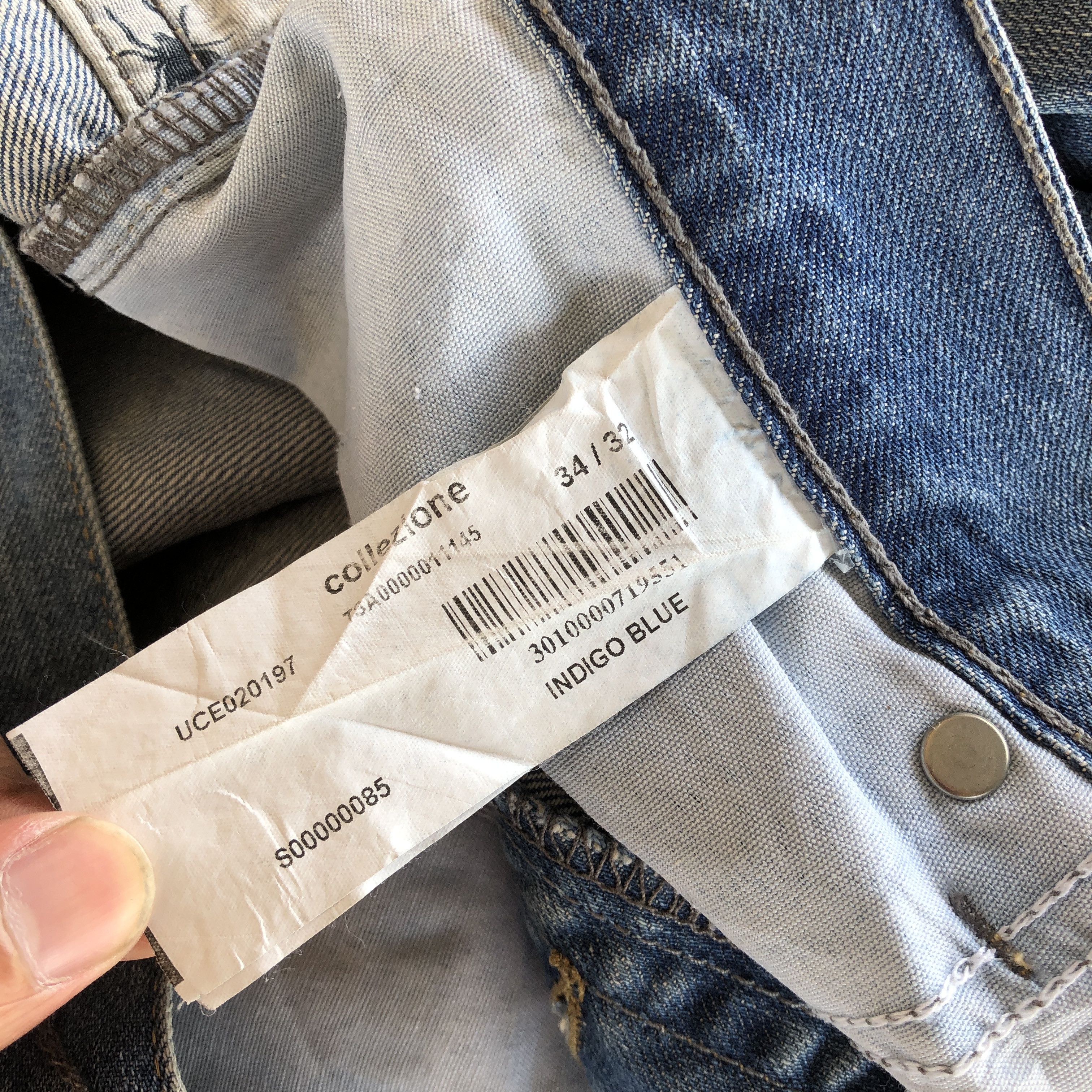 Designer × Vintage Vintage Collezione Distressed Jeans Japanese Denim Pants Size US 36 / EU 52 - 9 Thumbnail