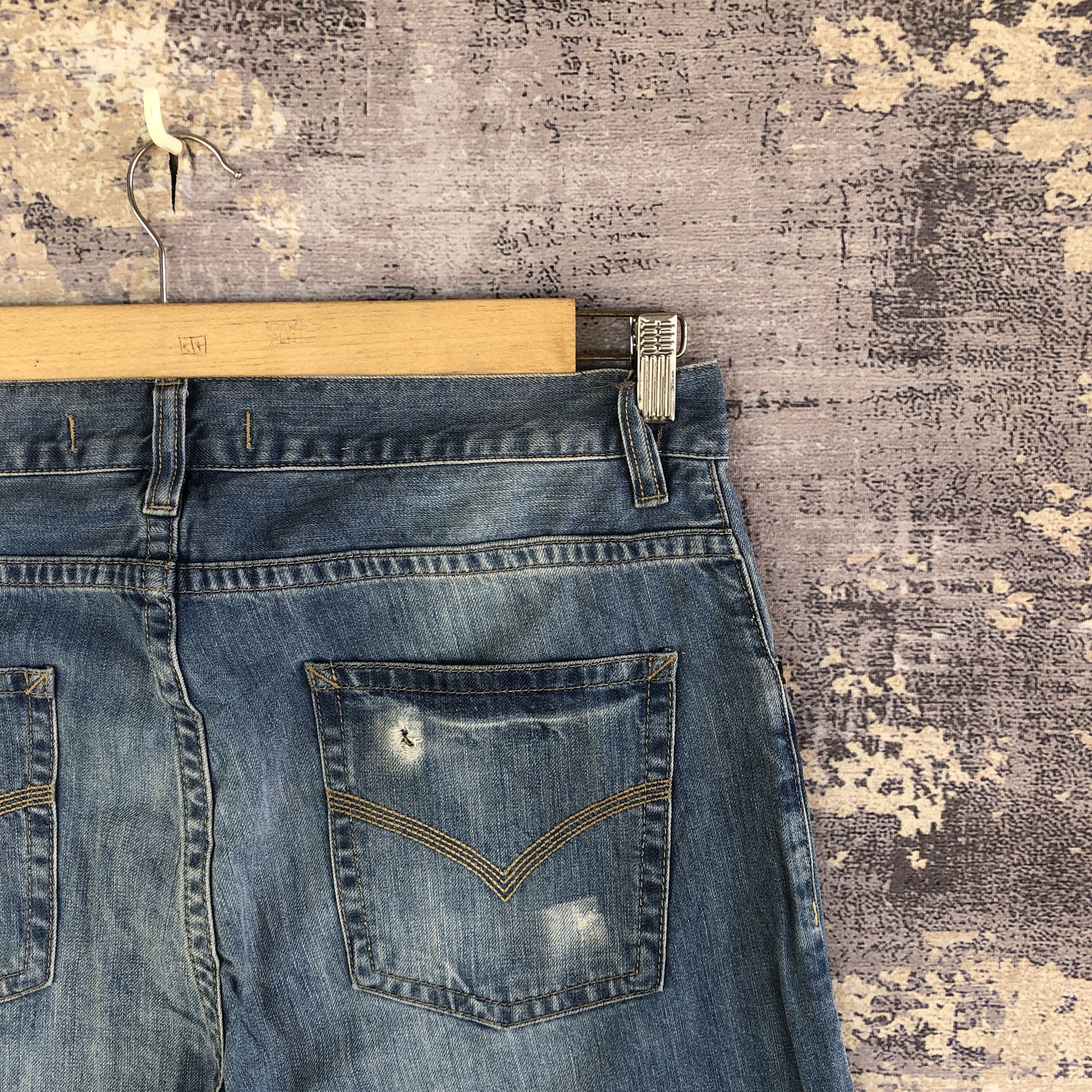 Designer × Vintage Vintage Collezione Distressed Jeans Japanese Denim Pants Size US 36 / EU 52 - 5 Thumbnail