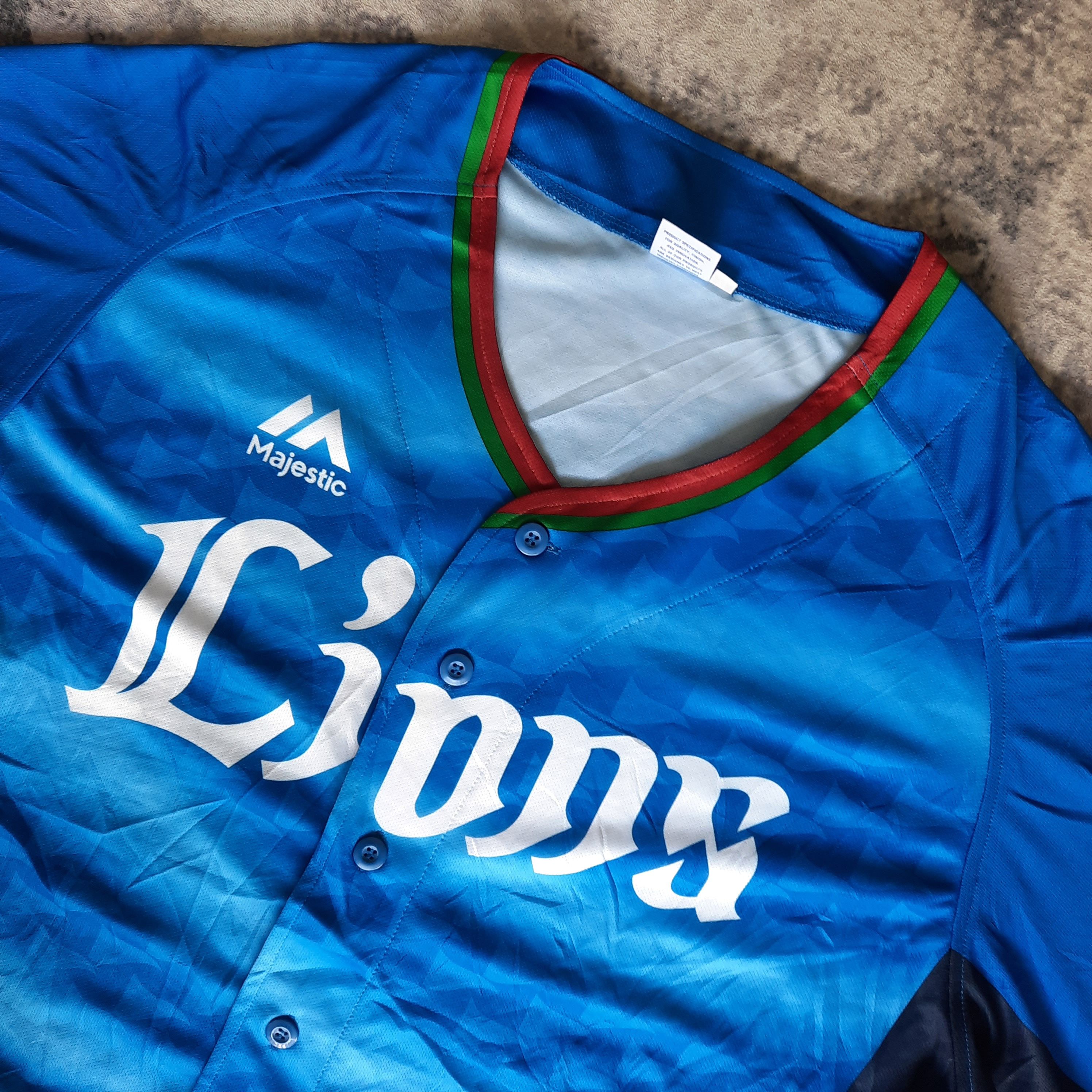 Japanese Brand × Majestic 🔥Majestic NPB saitama seibu lions baseball jersey Size US L / EU 52-54 / 3 - 2 Thumbnail