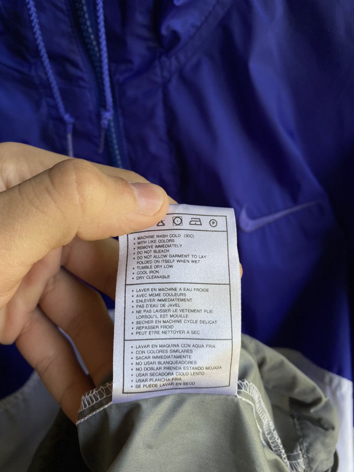 Nike × Vintage Vintage 90s Nike Half Zip RainCoat Size US L / EU 52-54 / 3 - 8 Thumbnail