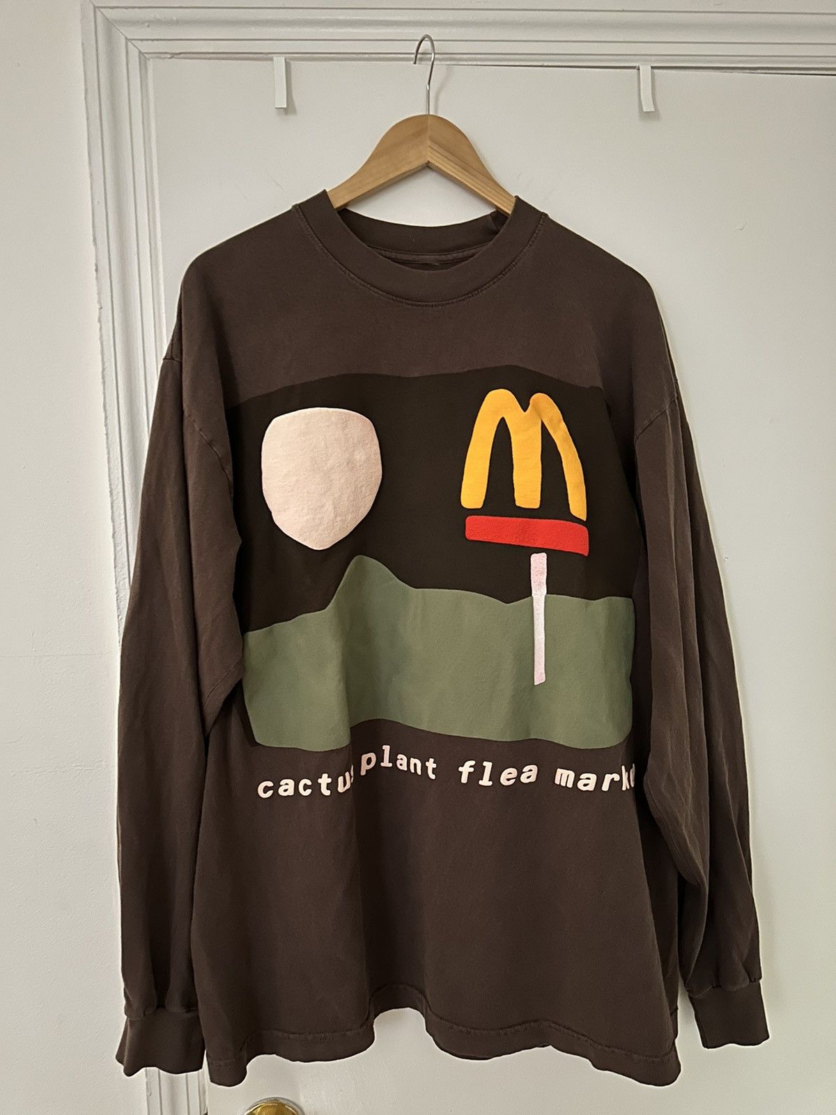 Cactus Plant Flea Market CPFM McDonalds 24/7 Long Sleeve, size XL 