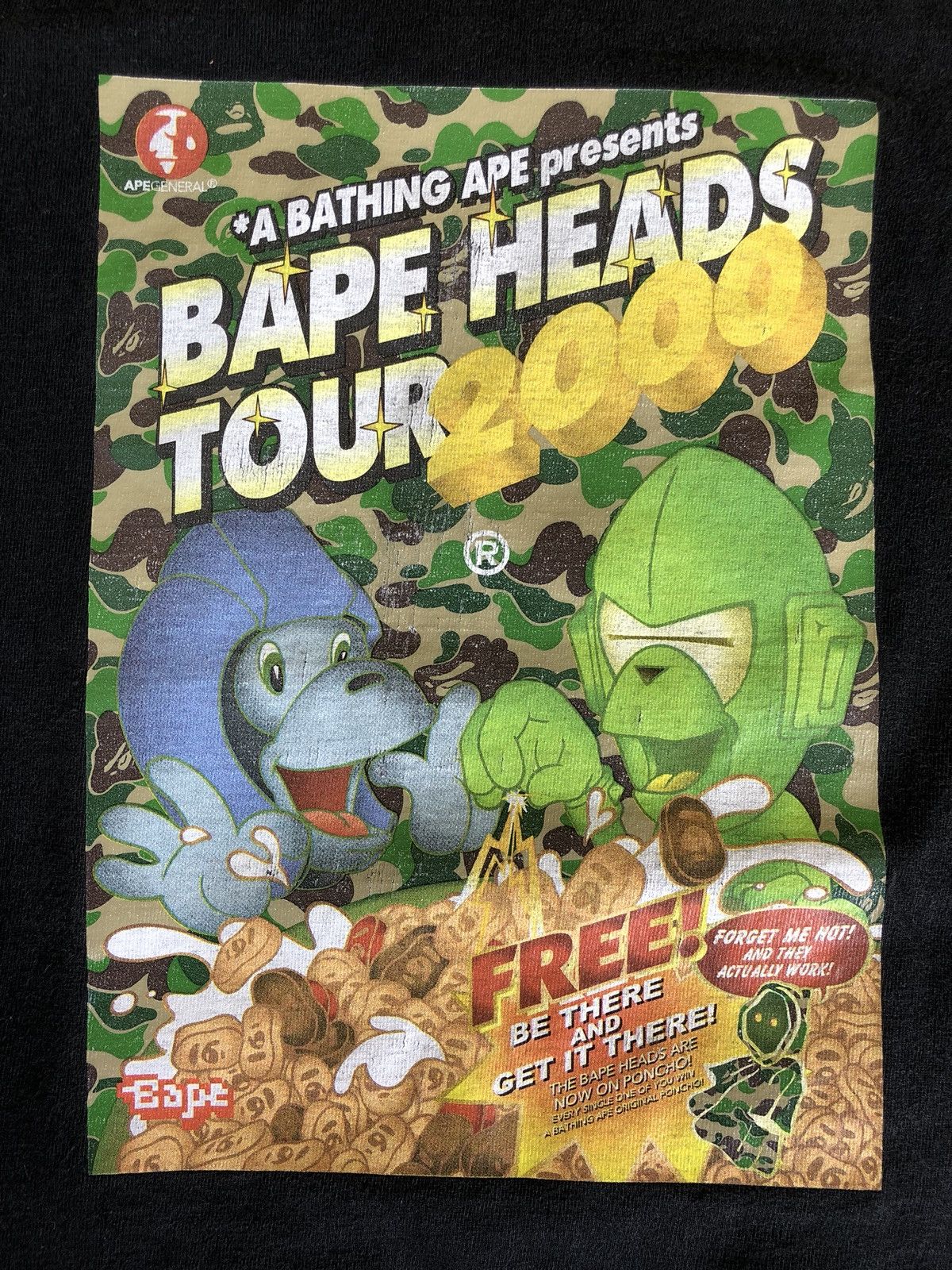 Bape × Vintage Bape Heads Tour 2000 Tee Size US M / EU 48-50 / 2 - 2 Thumbnail