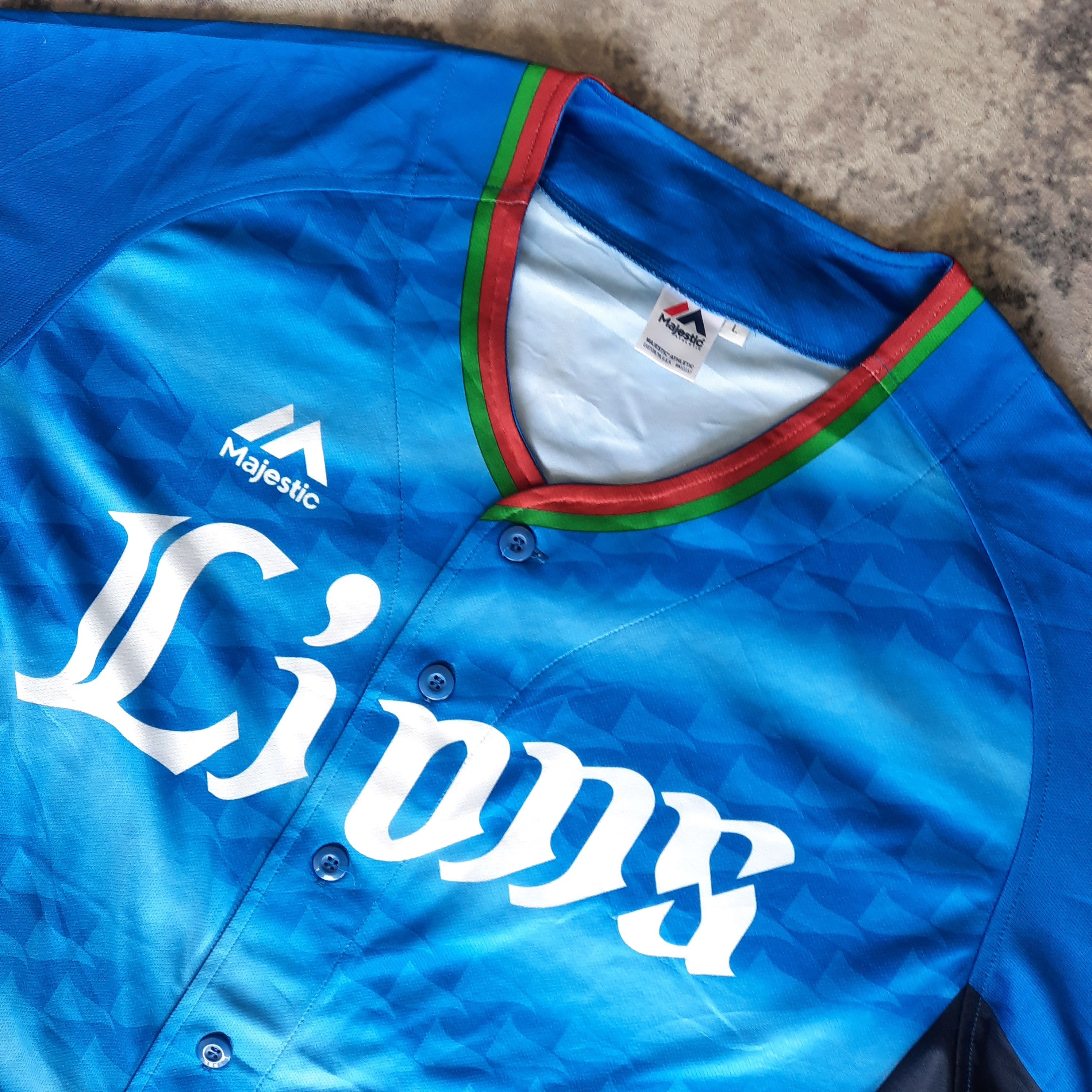 Japanese Brand 🔥Majestic NPB saitama seibu lions 'asamura' baseball jersey Size US L / EU 52-54 / 3 - 3 Thumbnail