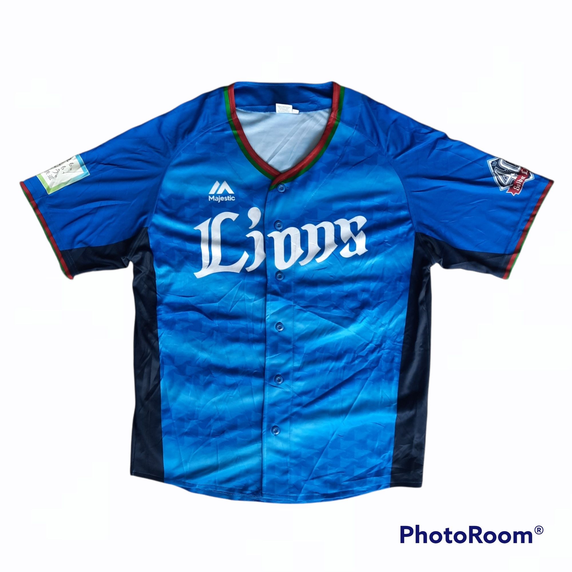 image of Majestic Npb Saitama Seibu Lions 'asamura' Baseball Jersey, Men's (Size Large)