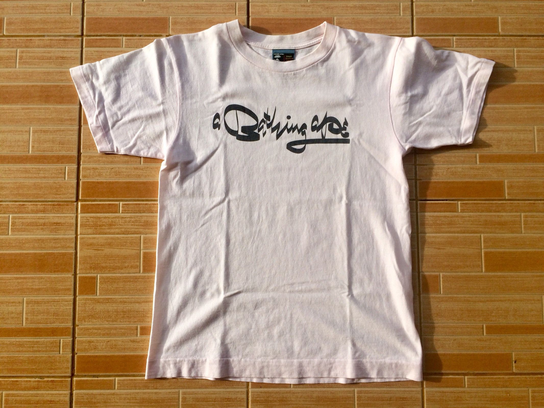 image of Bape x Futura A Bathing Ape X Futura Tshirts in Light Pink, Men's (Size Small)