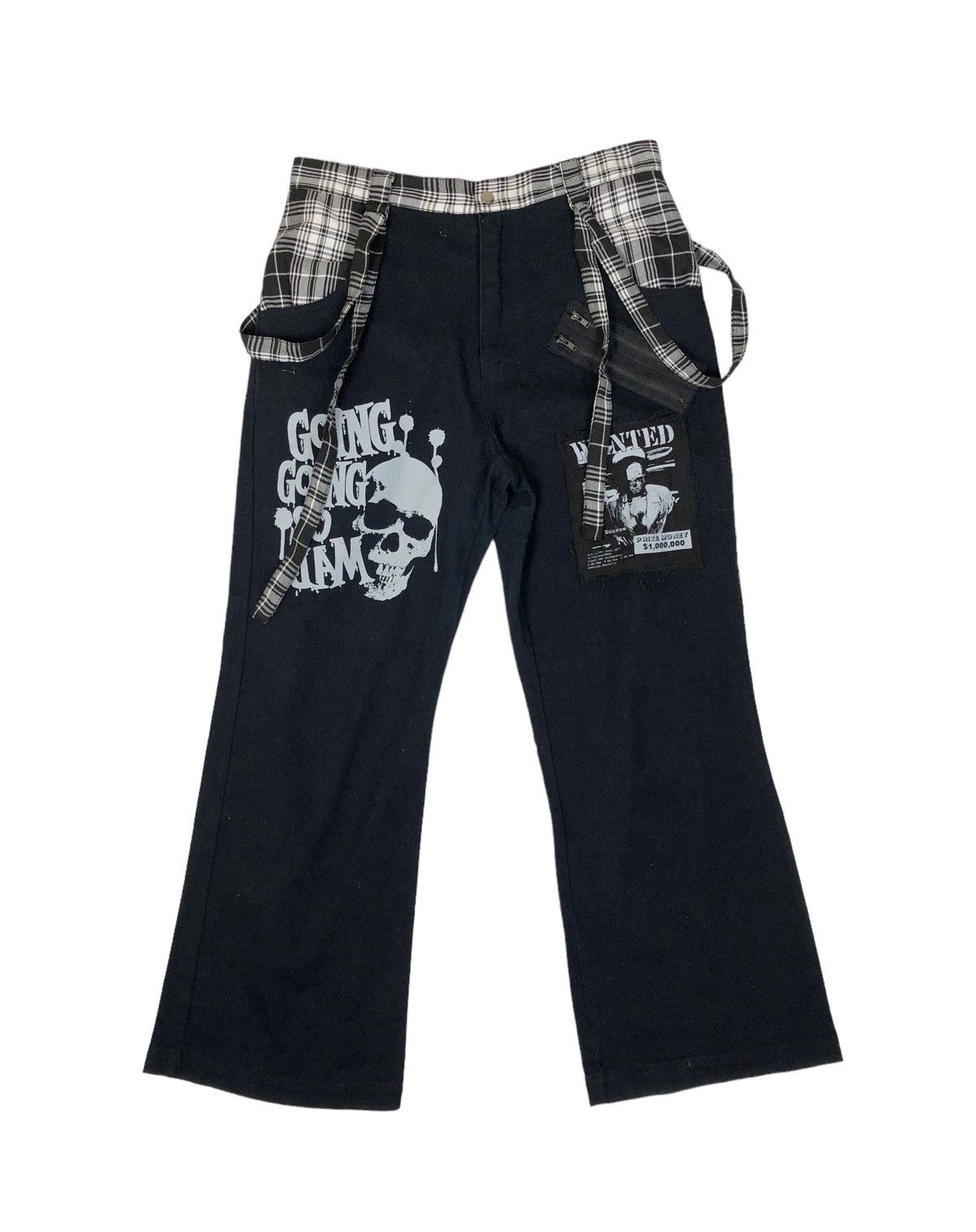 Hysteric Glamour Sex Pot Revenge Punk Patch Casual Flare Pants | Grailed