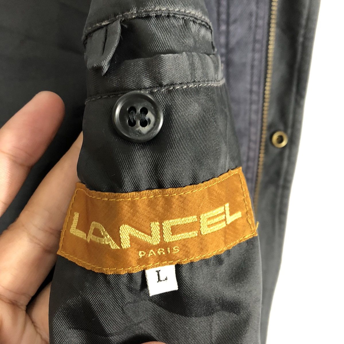 Designer × Lancel 🔥Rare🔥Vintage Lancel Half Corduroy Bomber Styles Jacket Size US L / EU 52-54 / 3 - 17 Thumbnail